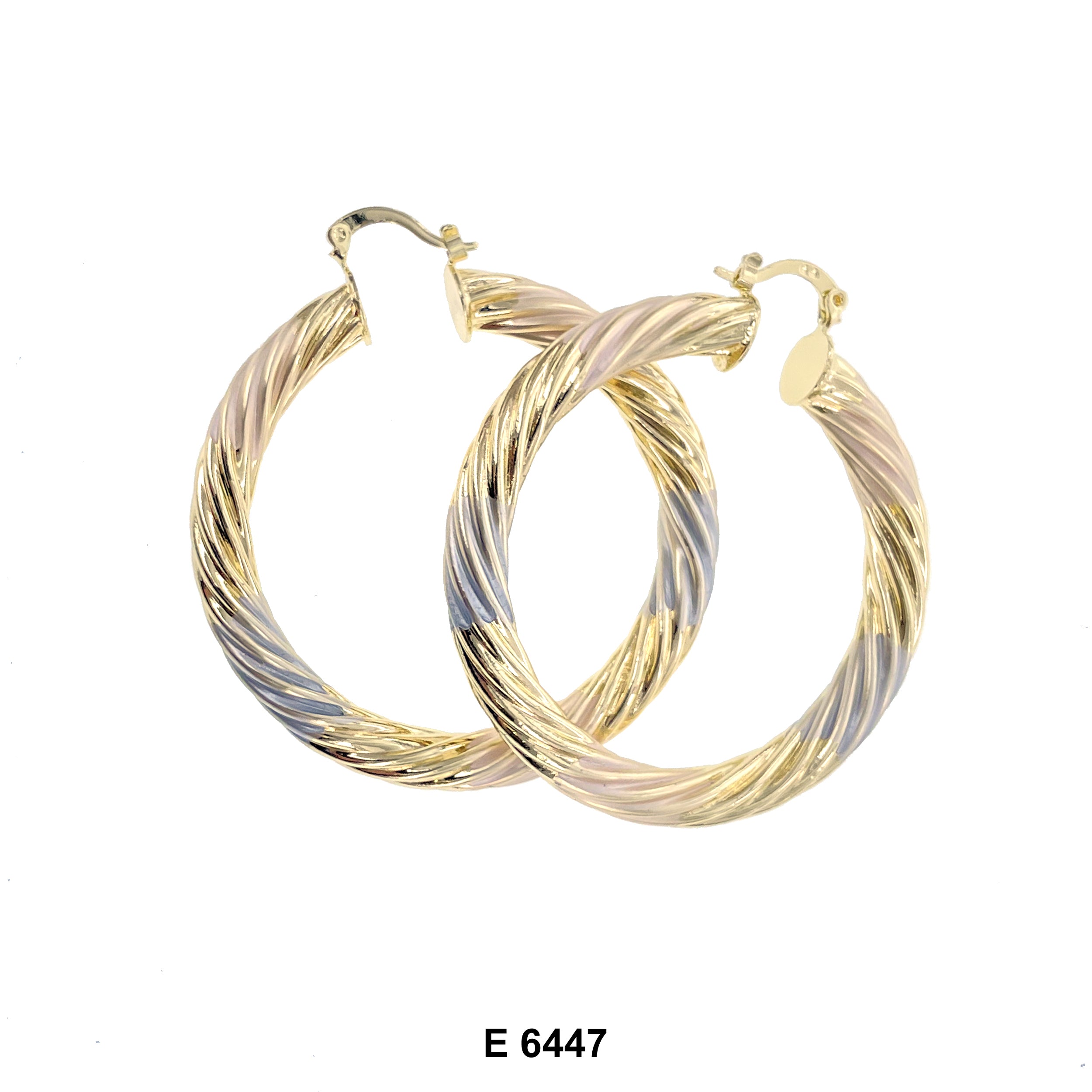 Engraved Hoop Earrings E 6447