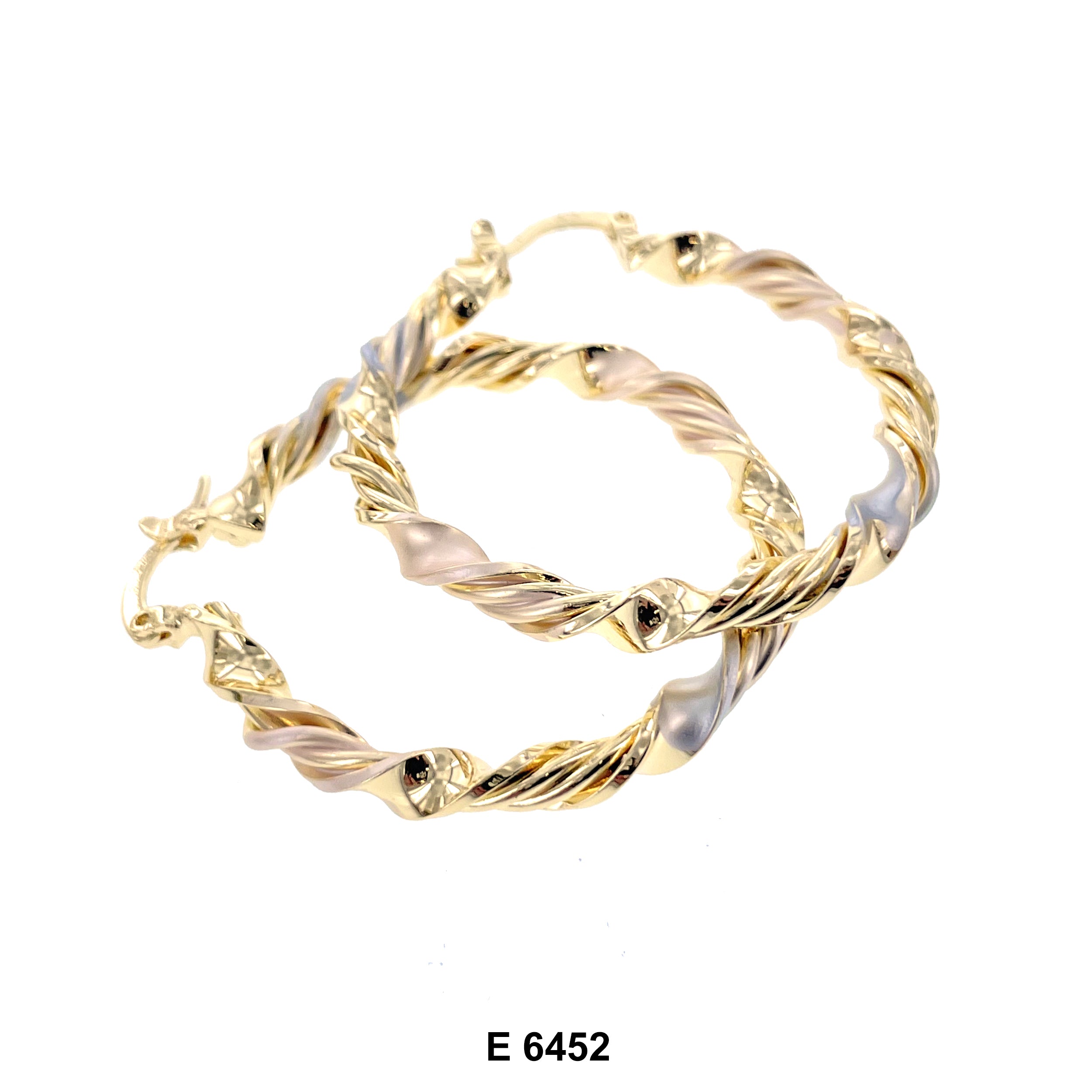 Engraved Hoop Earrings E 6452