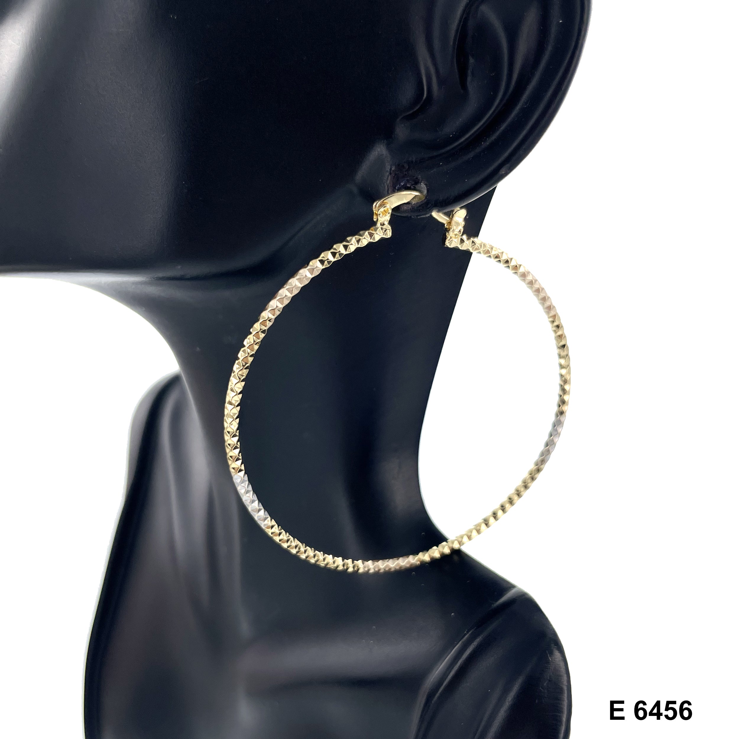 Engraved Hoop Earrings E 6456