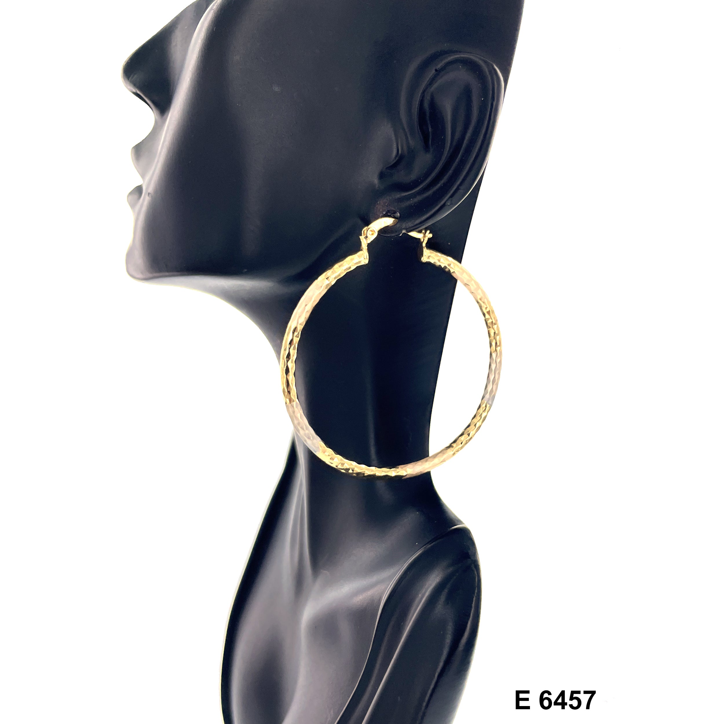 Engraved Hoop Earrings E 6457