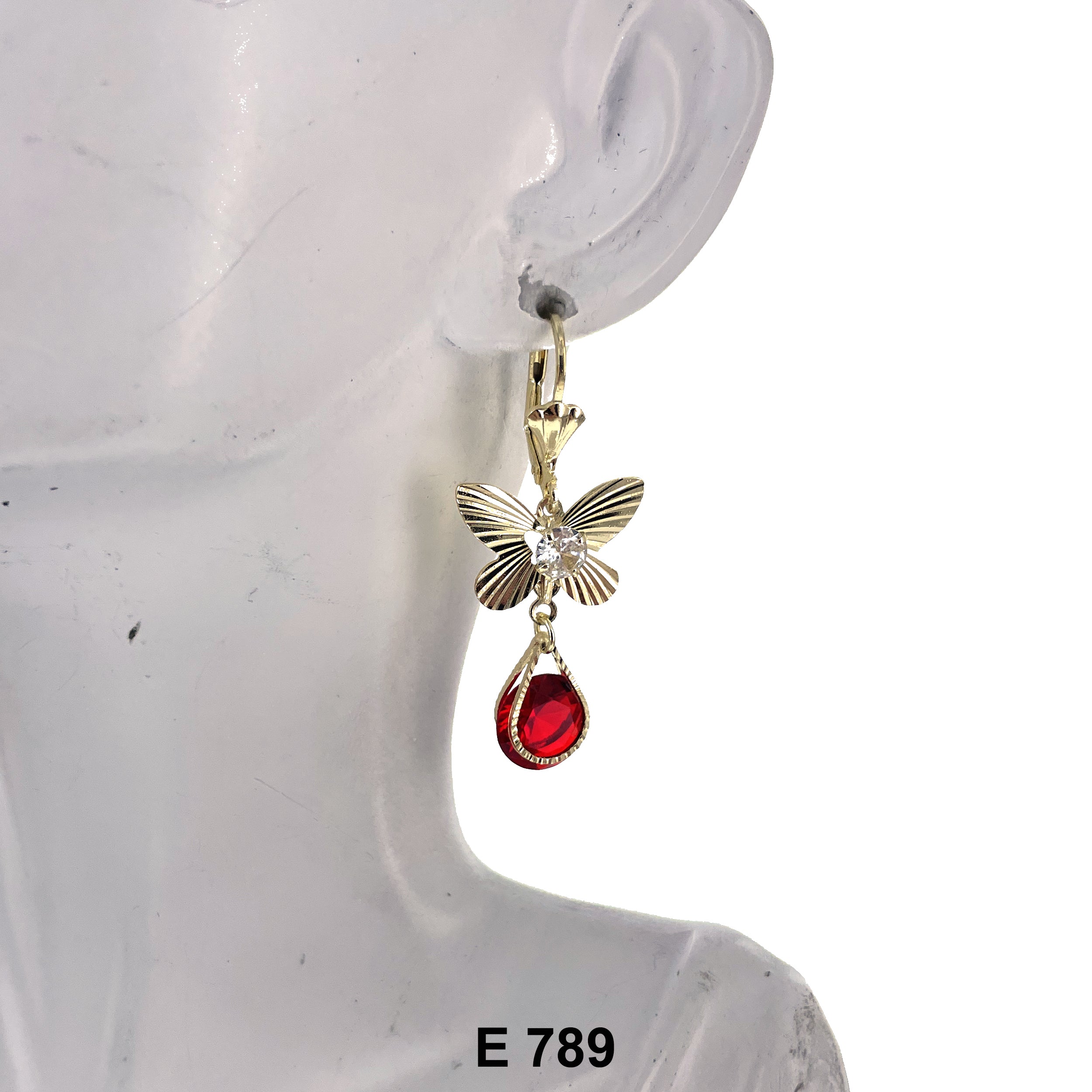 Duck Paw Butterfly Tears Of Joy Stone Earring E 789