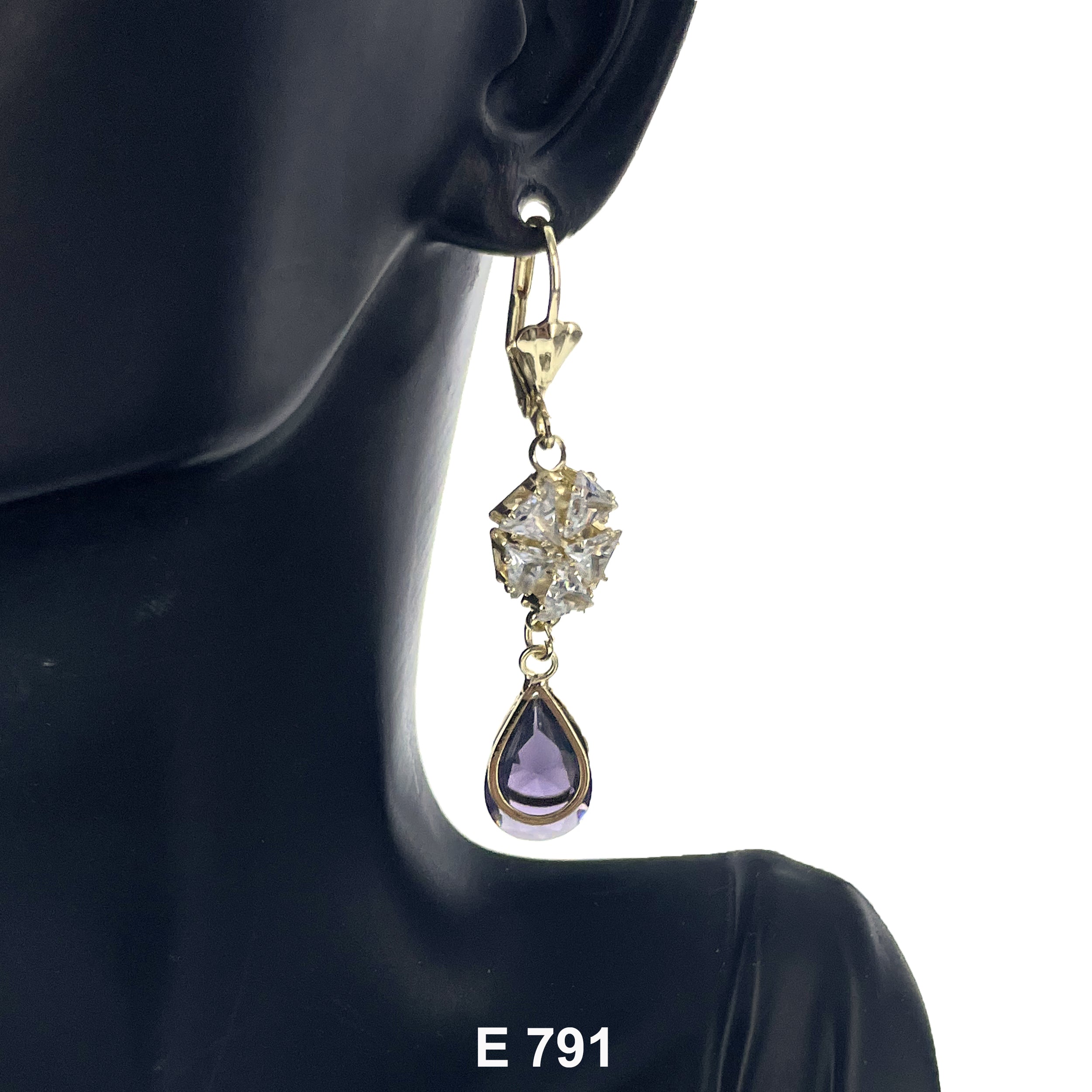 Duck Paw Tears Of Joy Stoned Earring E 791