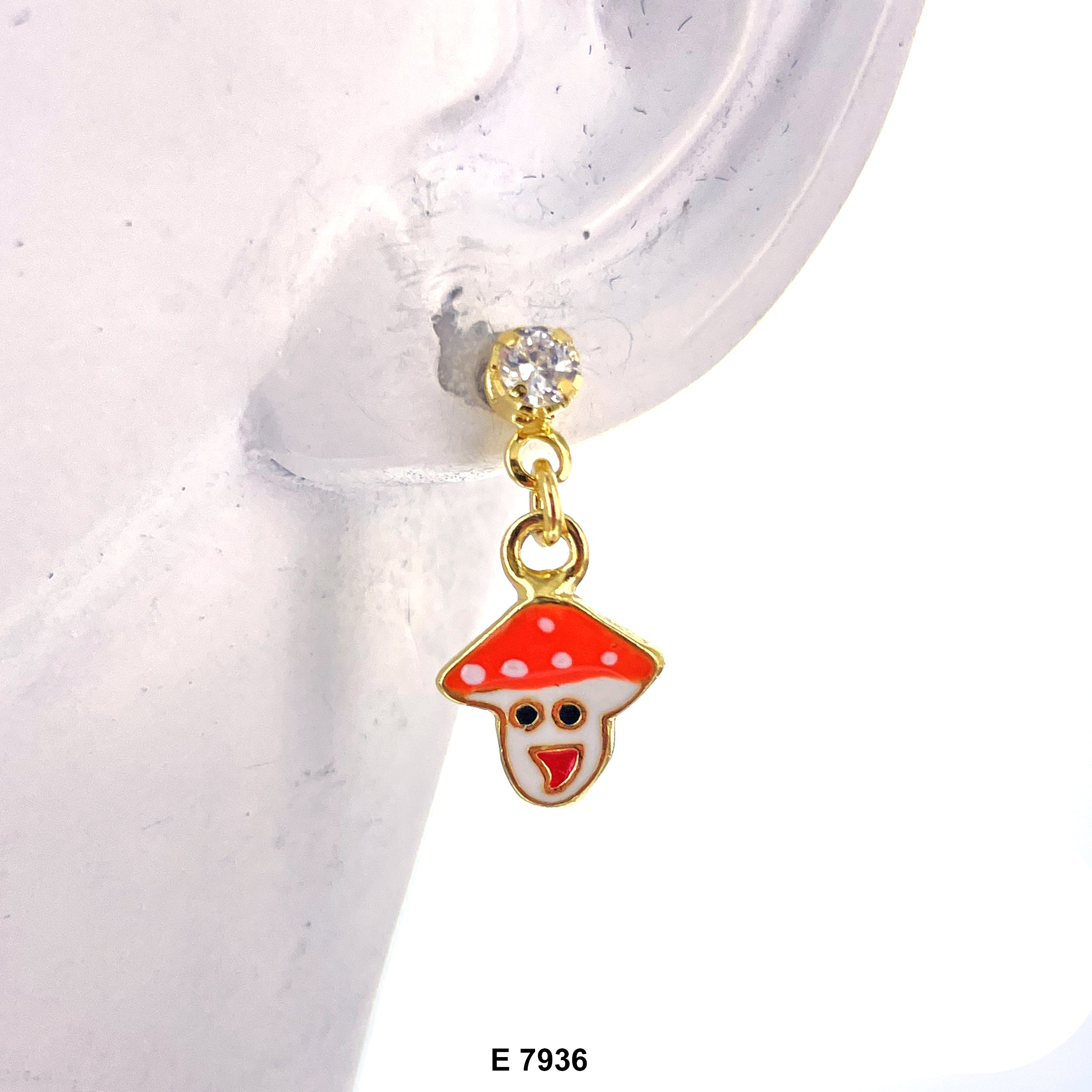 Mushroom Stud Earrings E 7936