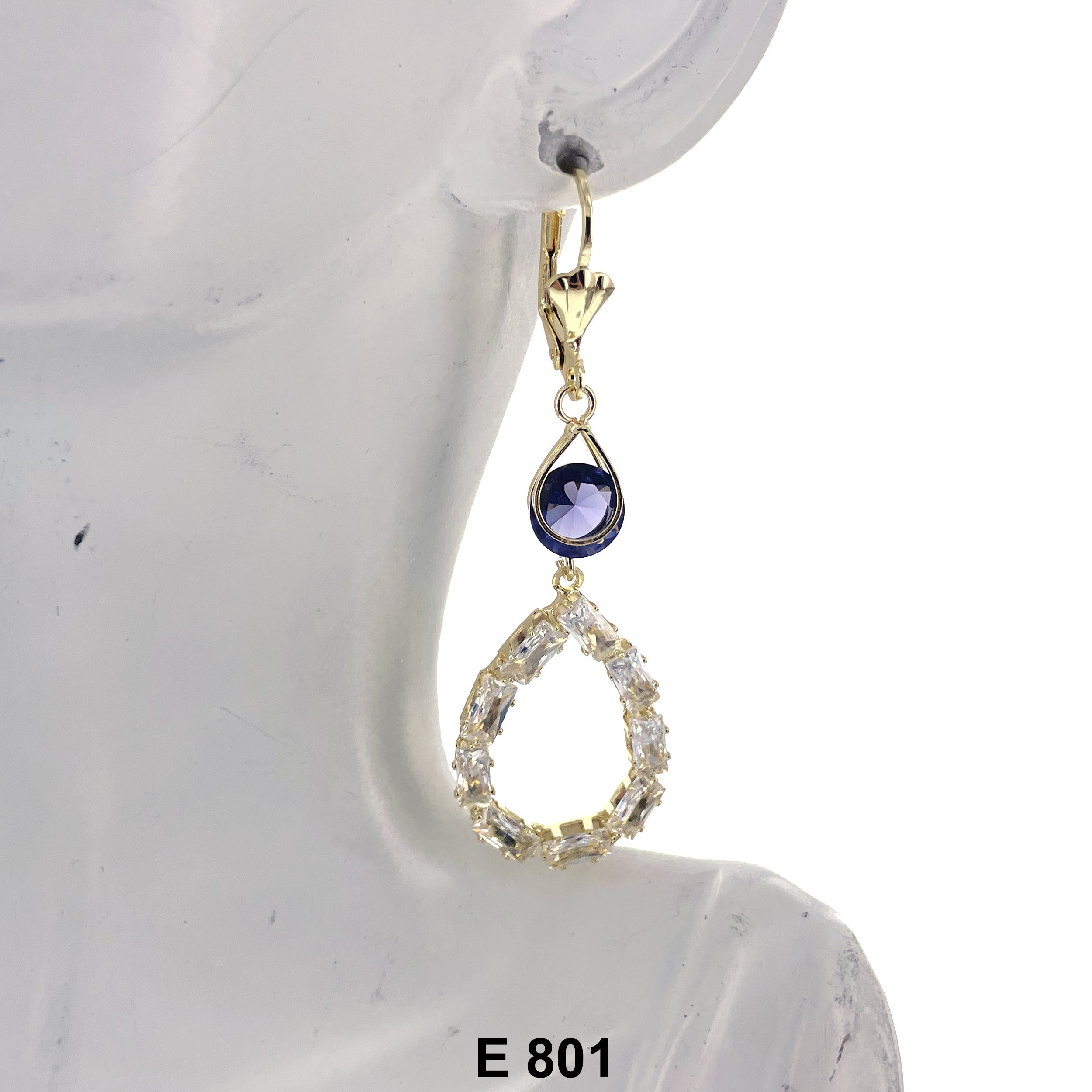 Duck Paw Tears Of Joy Stoned Earring E 801