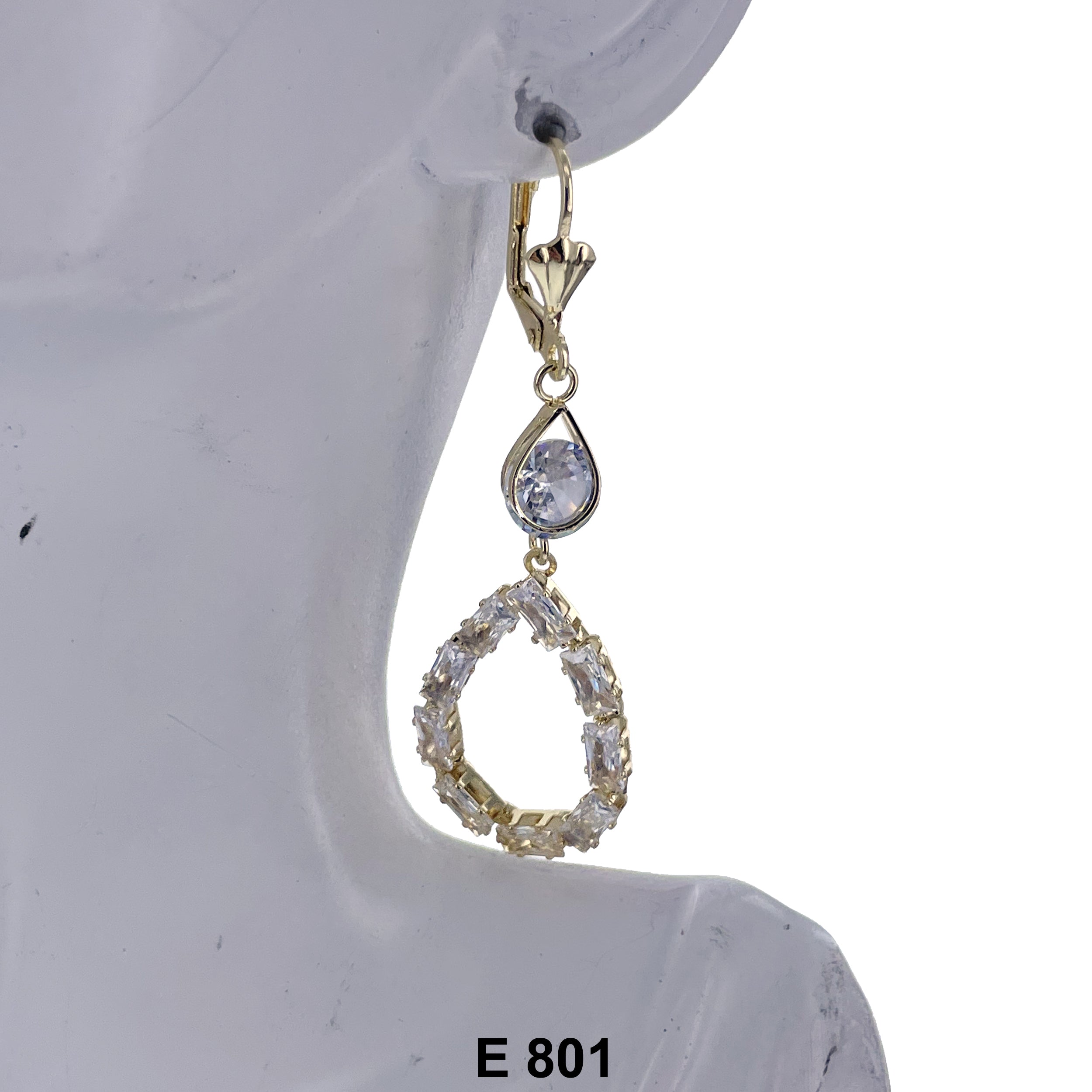 Duck Paw Tears Of Joy Stoned Earring E 801