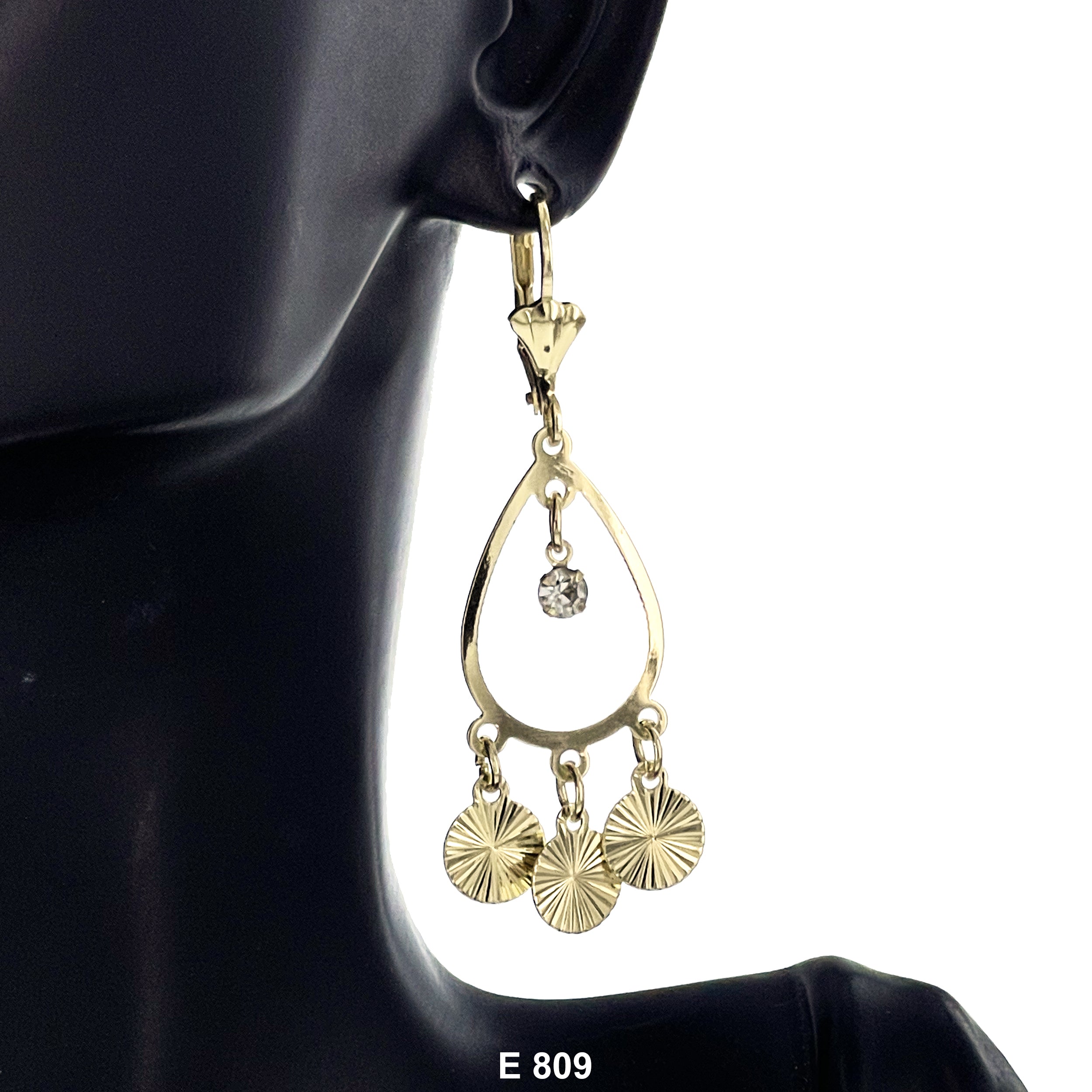 Duck Paw Pinwheel Hanging Earrings E 809