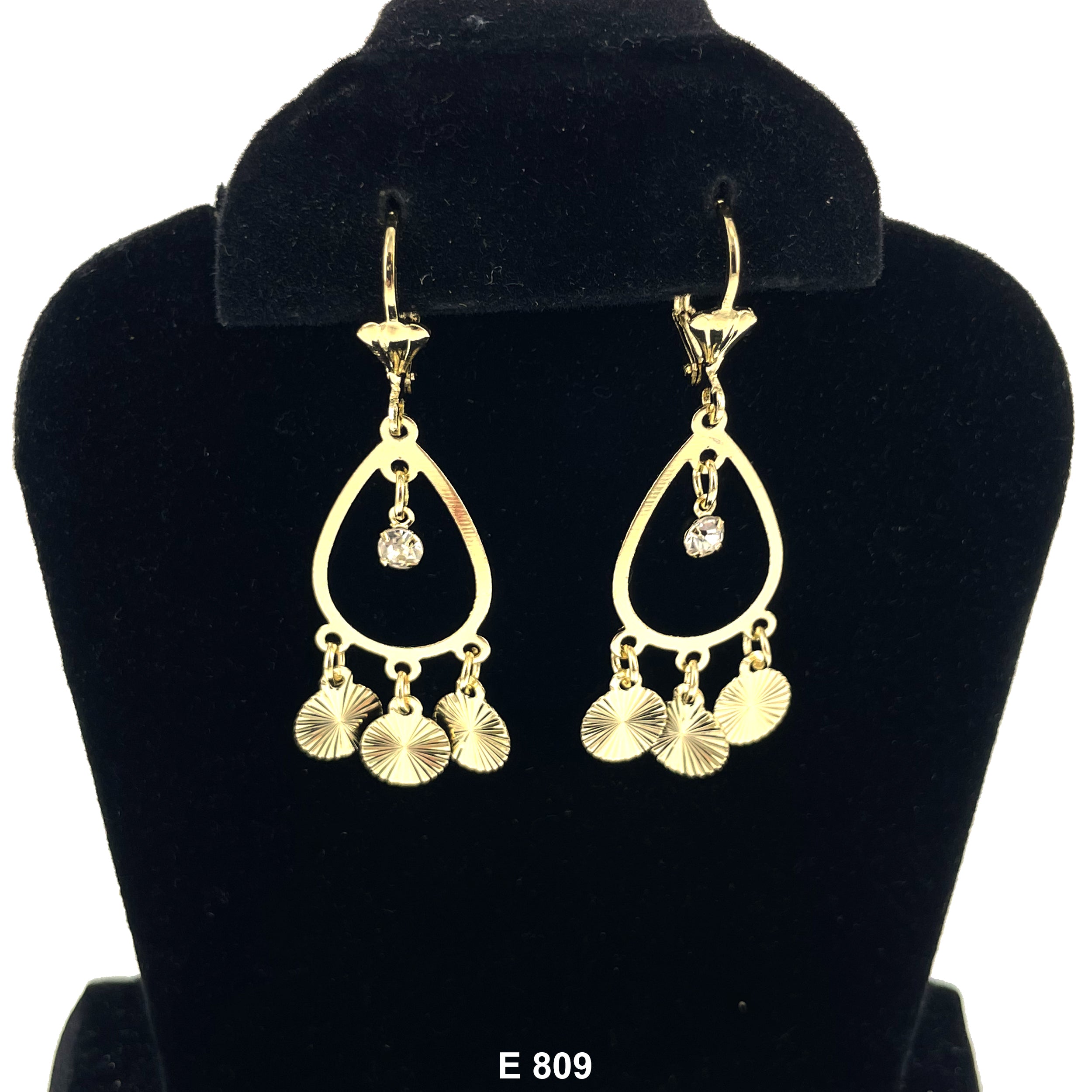 Duck Paw Pinwheel Hanging Earrings E 809