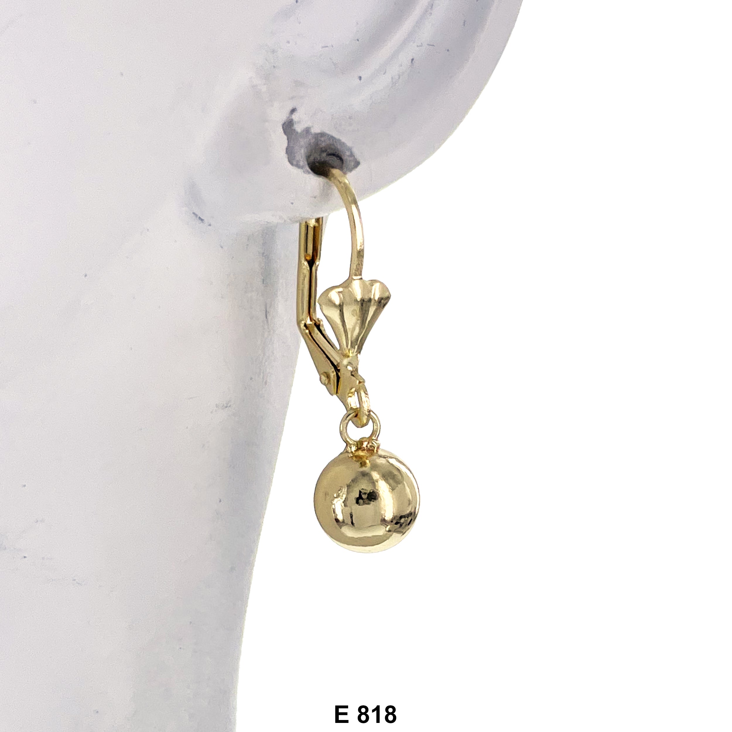 Duck Paw Ball Hanging Earrings E 818