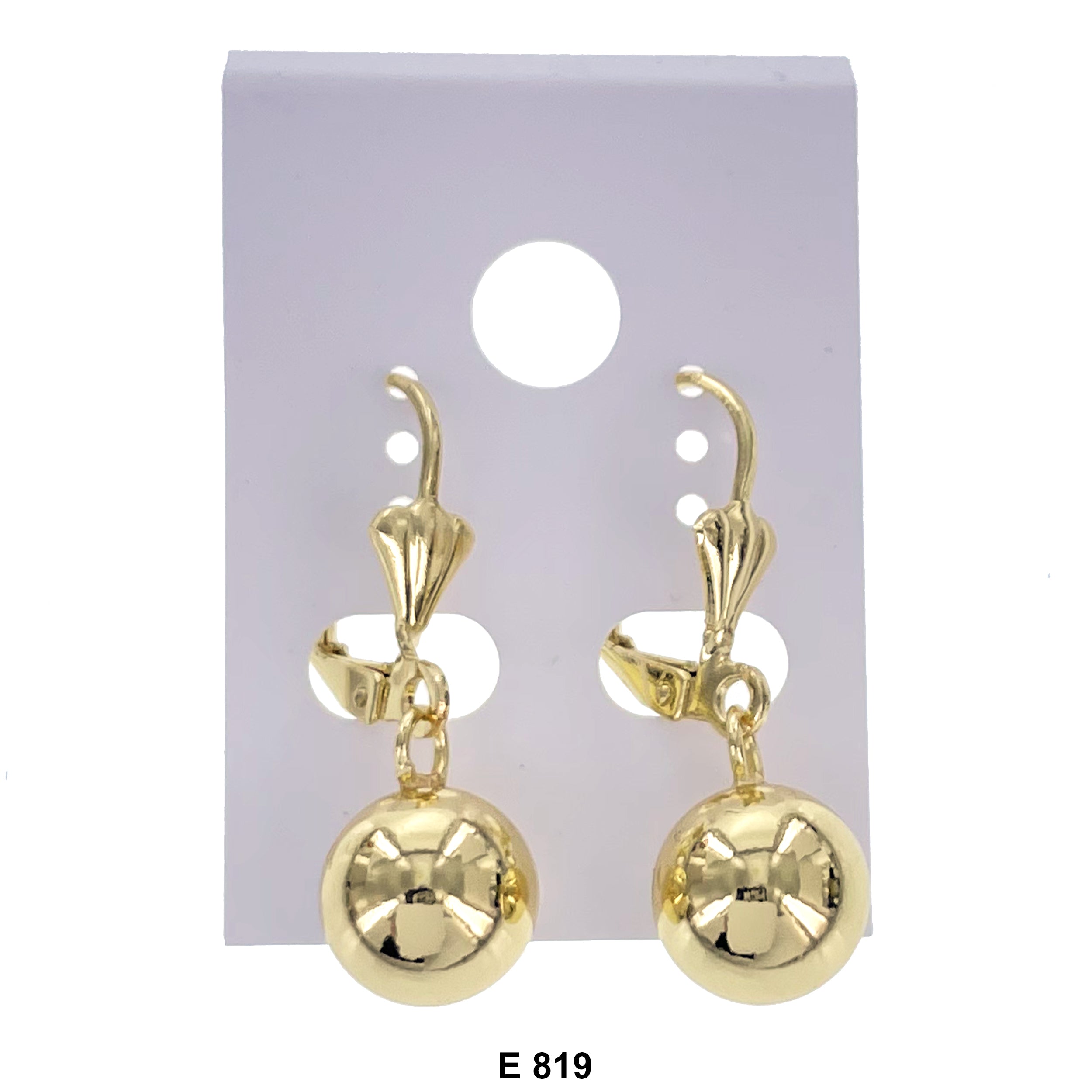 Duck Paw Ball Hanging Earrings E 819