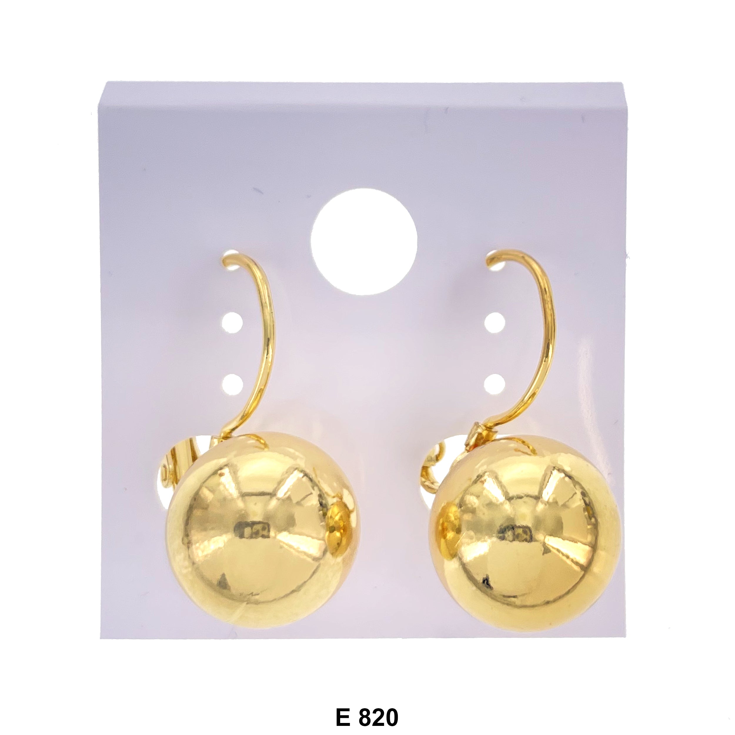 Fish Hook Ball Earrings E 820