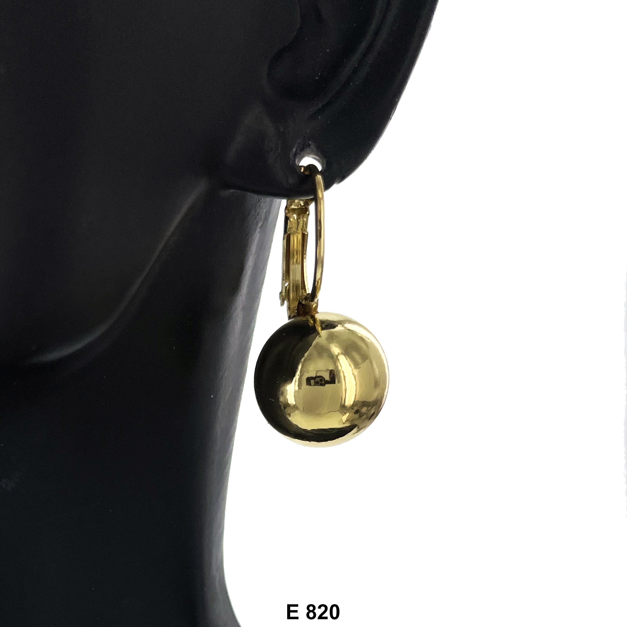 Fish Hook Ball Earrings E 820