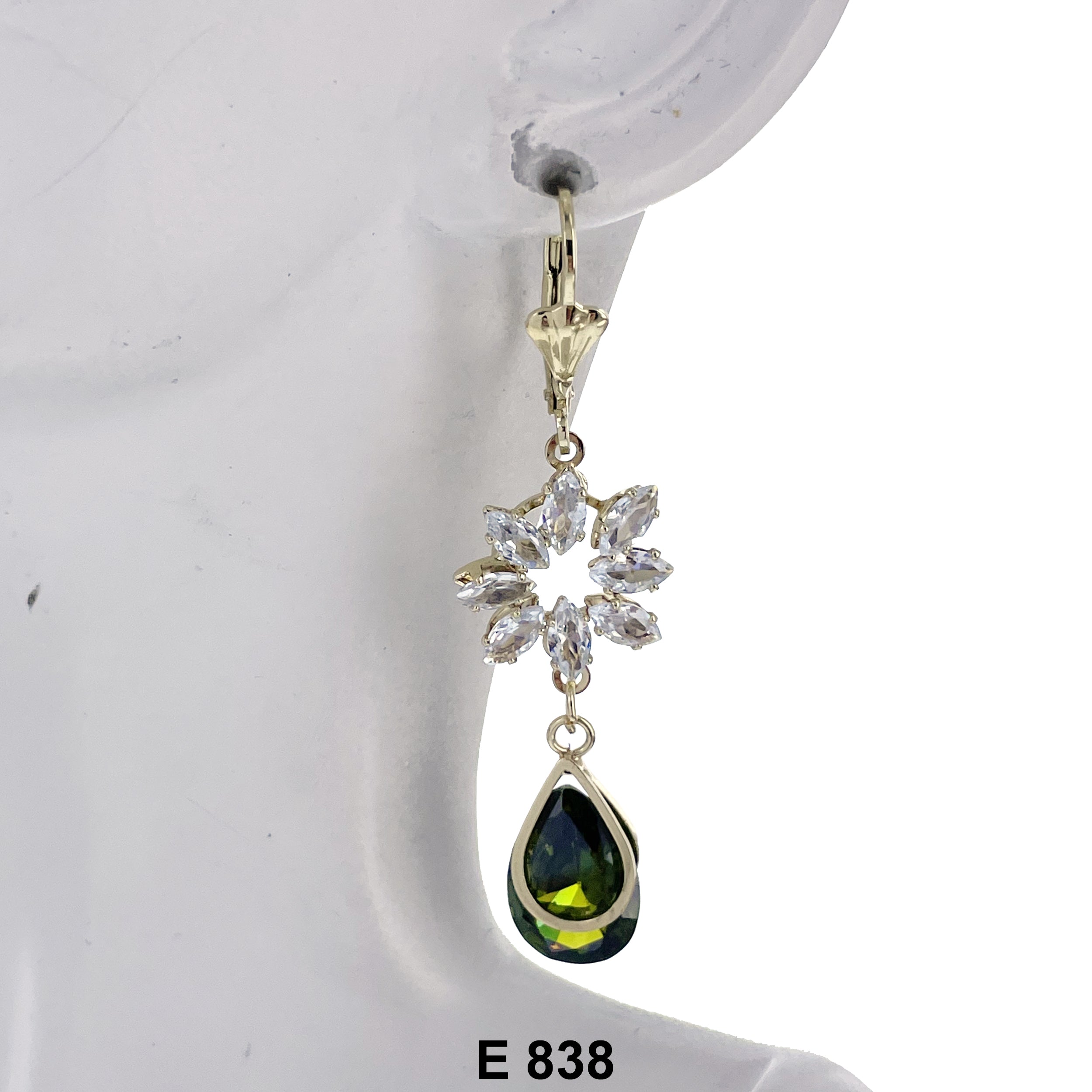 Duck Paw Flower Tears Of Joy Stoned Earring E 838