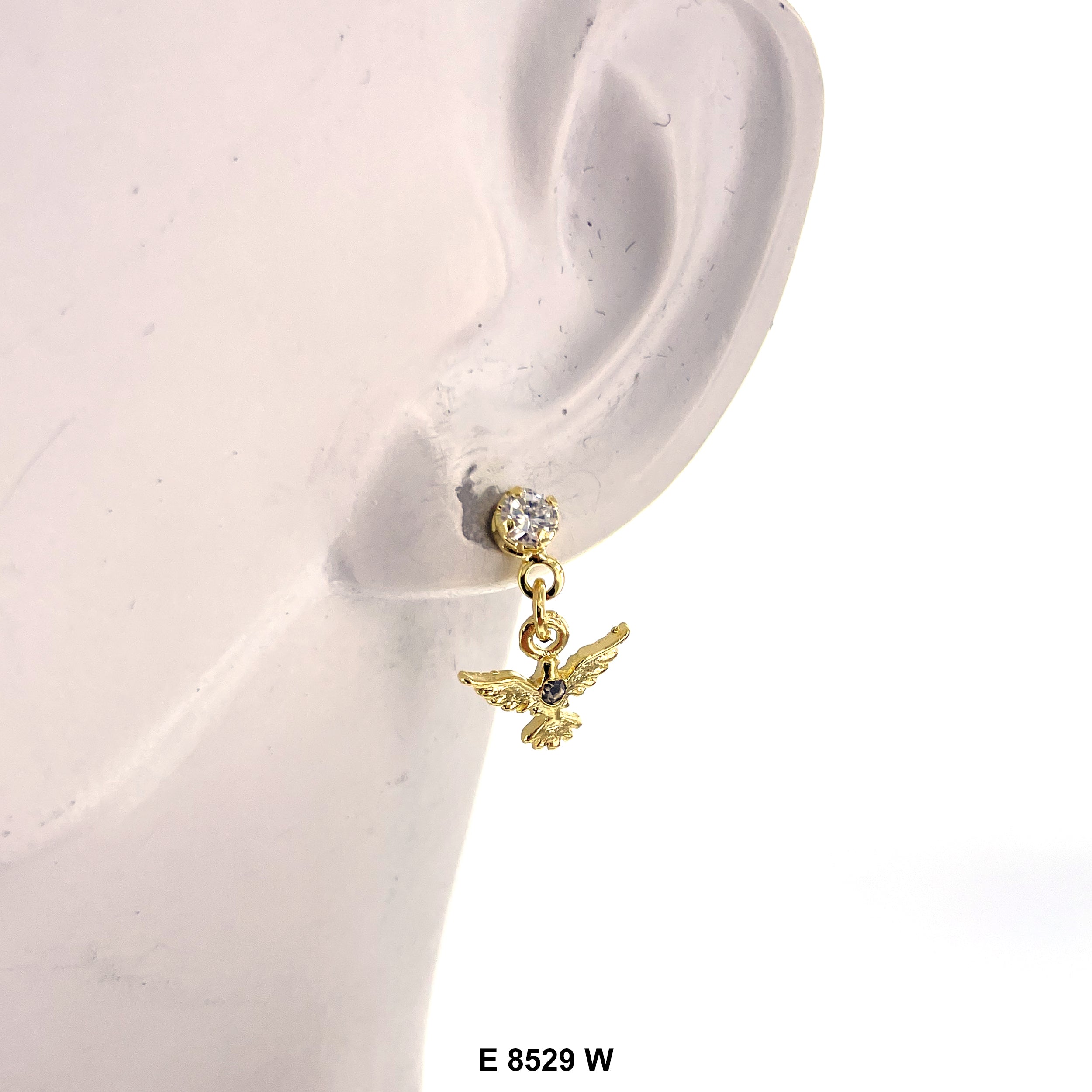 Bird Stud Earrings E 8529 W