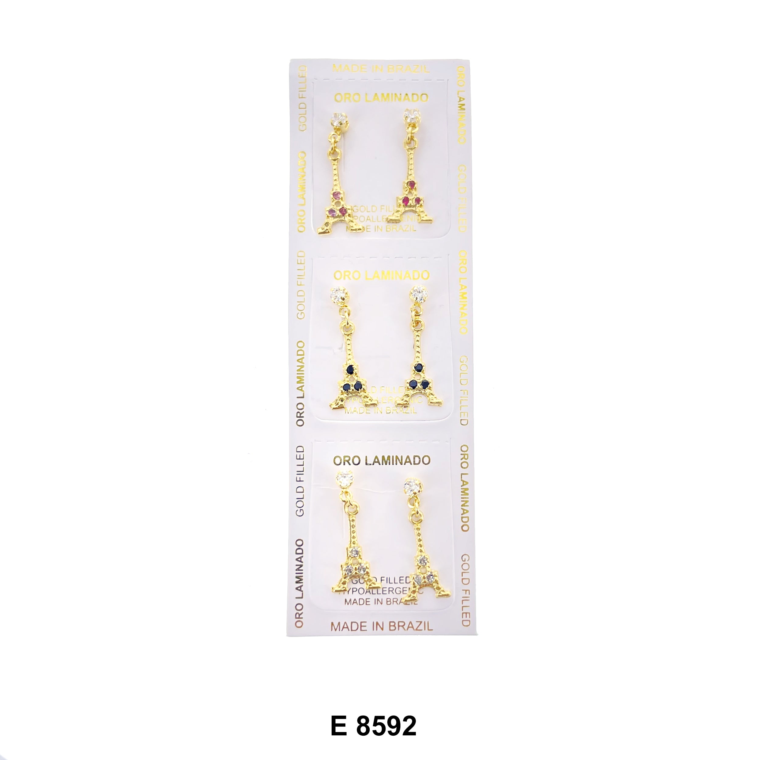 Eiffel Tower Stud Earrings E 8592