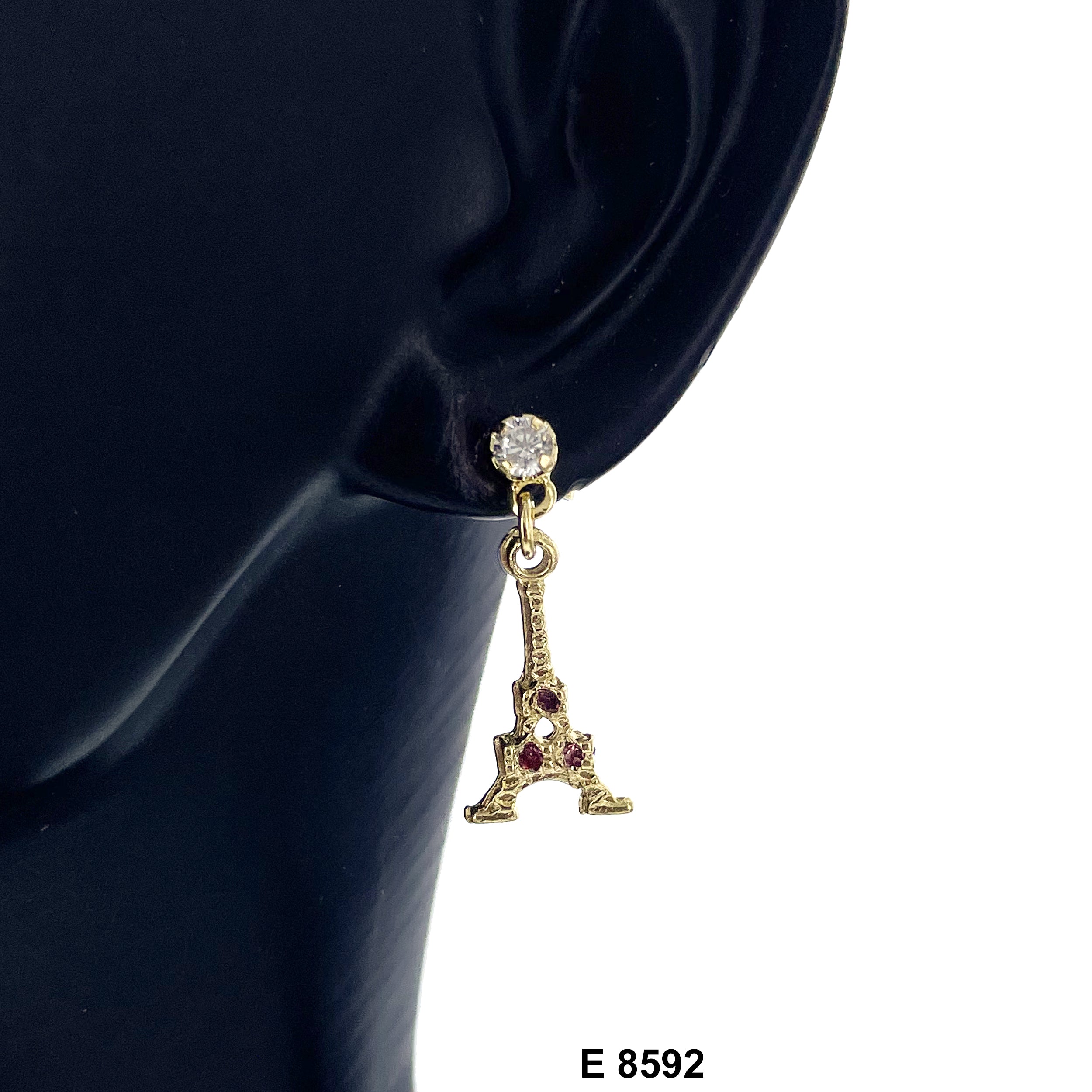 Eiffel Tower Stud Earrings E 8592