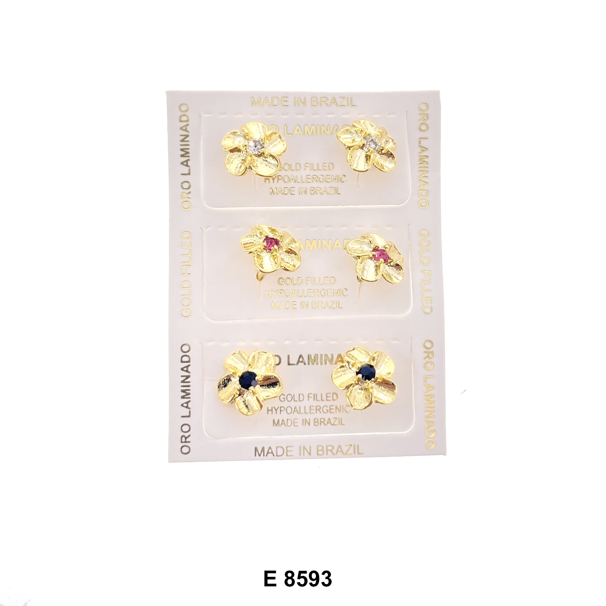 Flower Stud Earrings E 8593