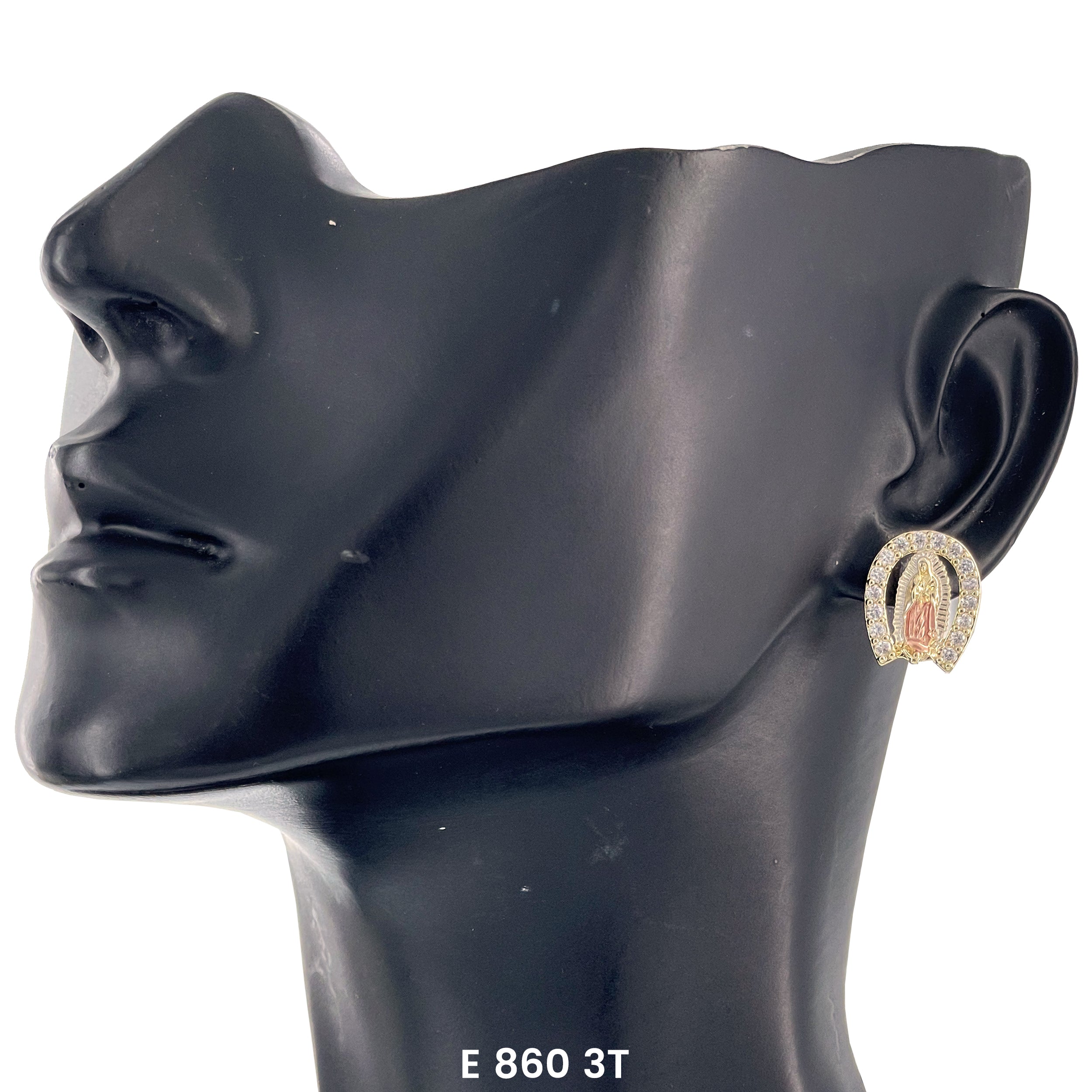 Guadalupe Horseshoe Stud Earrings E 860 3T