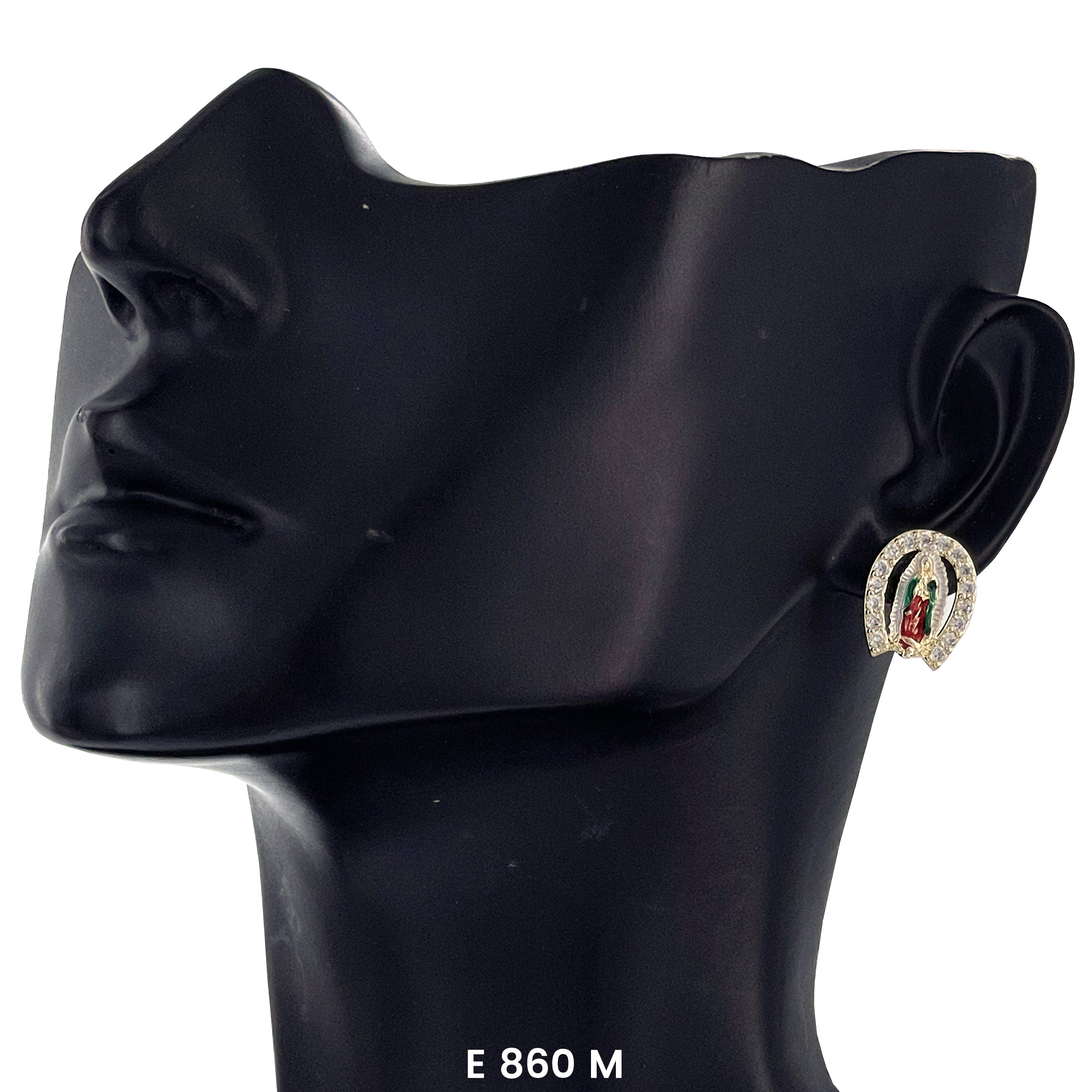 Guadalupe Horseshoe Stud Earrings E 860 M