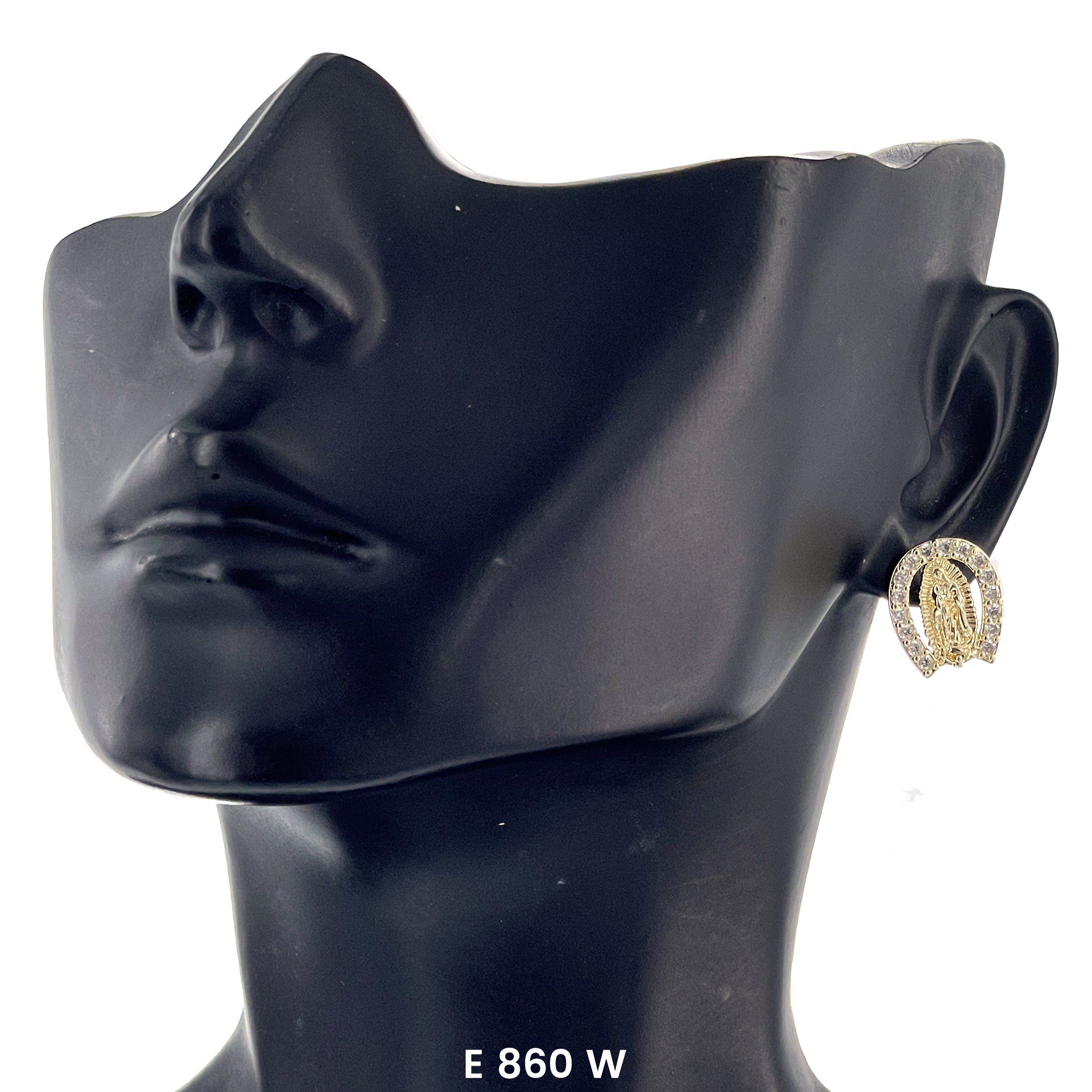 Guadalupe Horseshoe Stud Earrings E 860 W