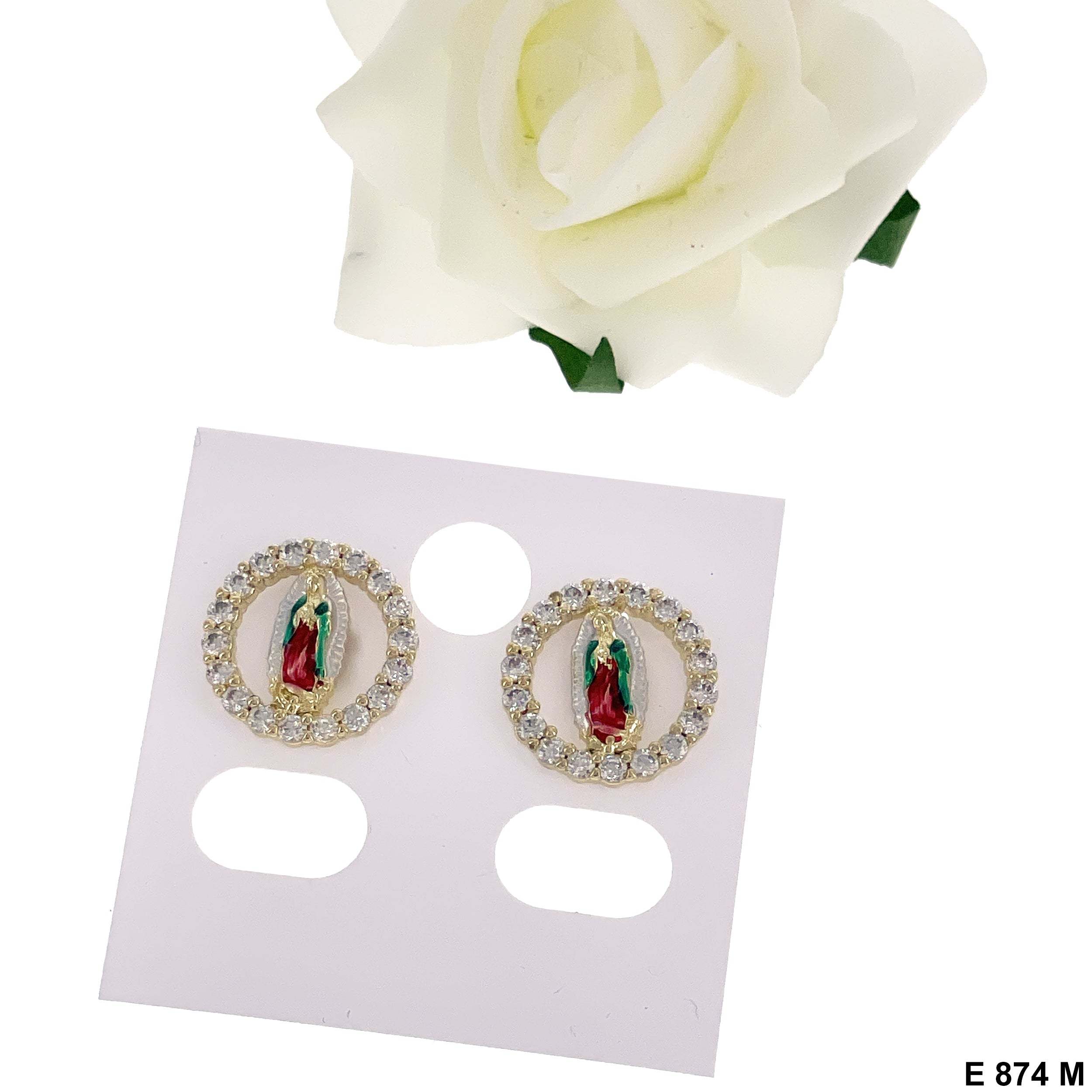 Guadalupe Round Stud Earring E 874 M