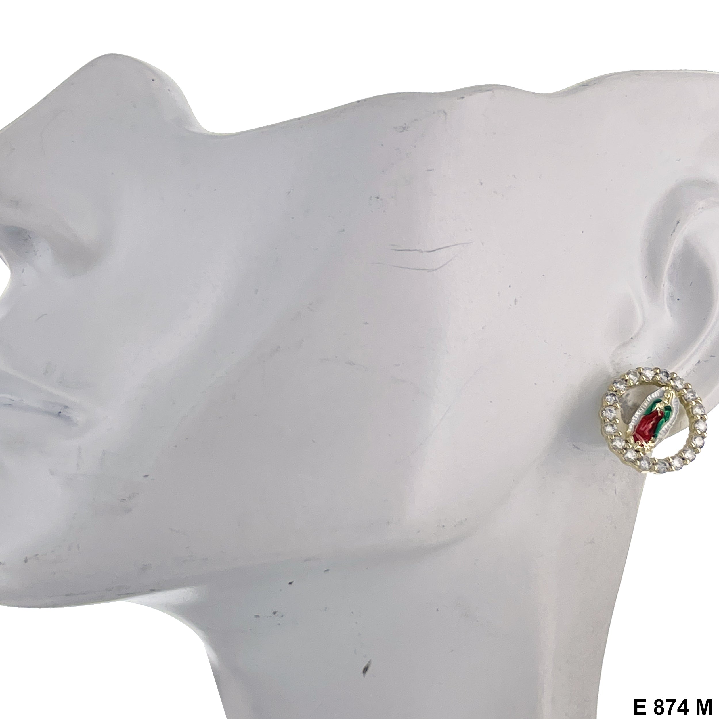 Guadalupe Round Stud Earring E 874 M