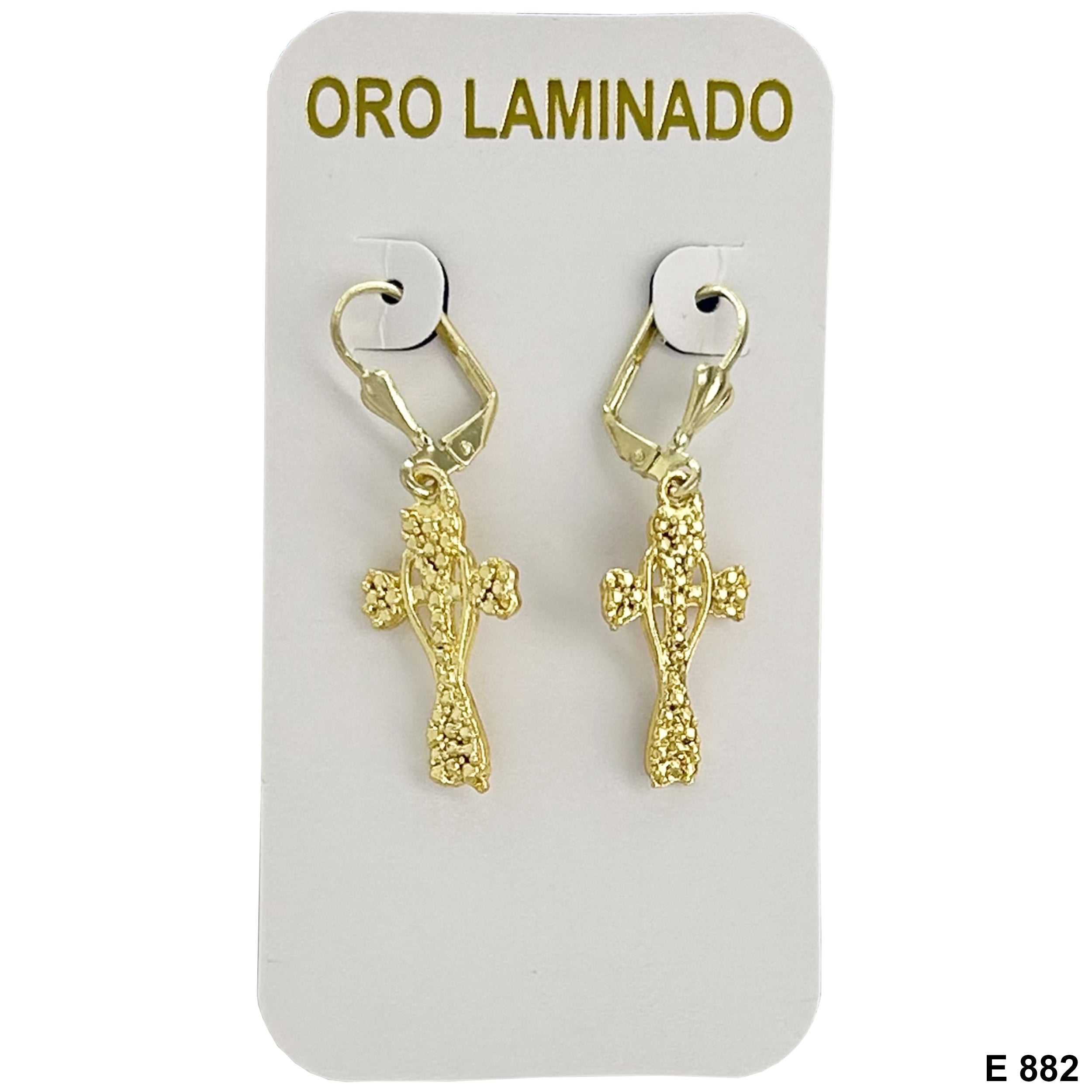 Duck Paw Cross Earrings E 882