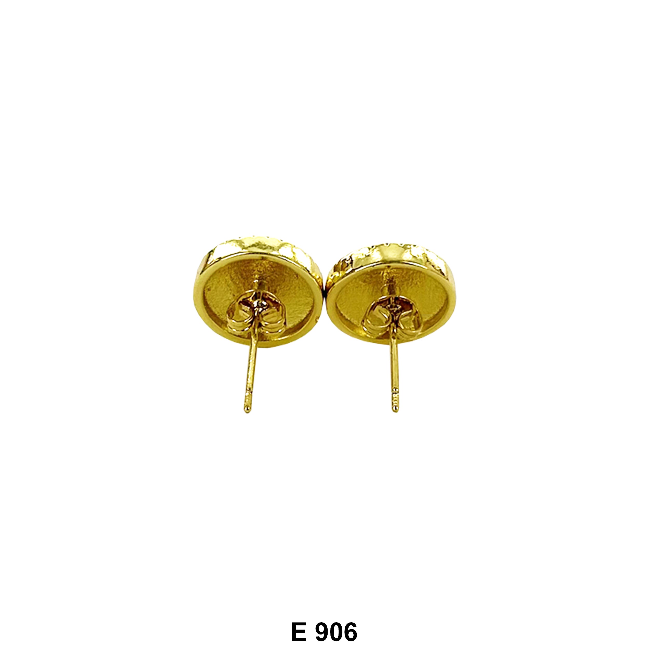 Round Nugget Stud Earrings E 906