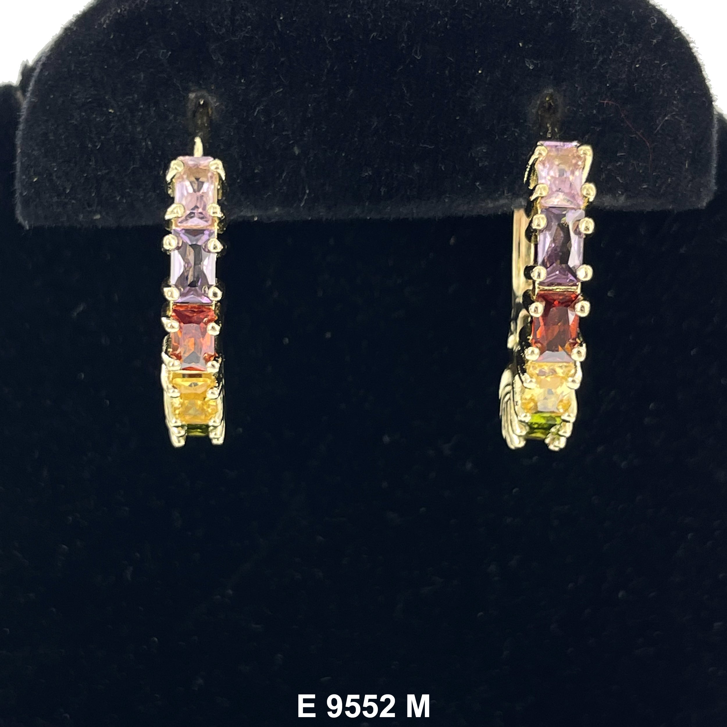 CZ Hoop Earrings E 9552 M