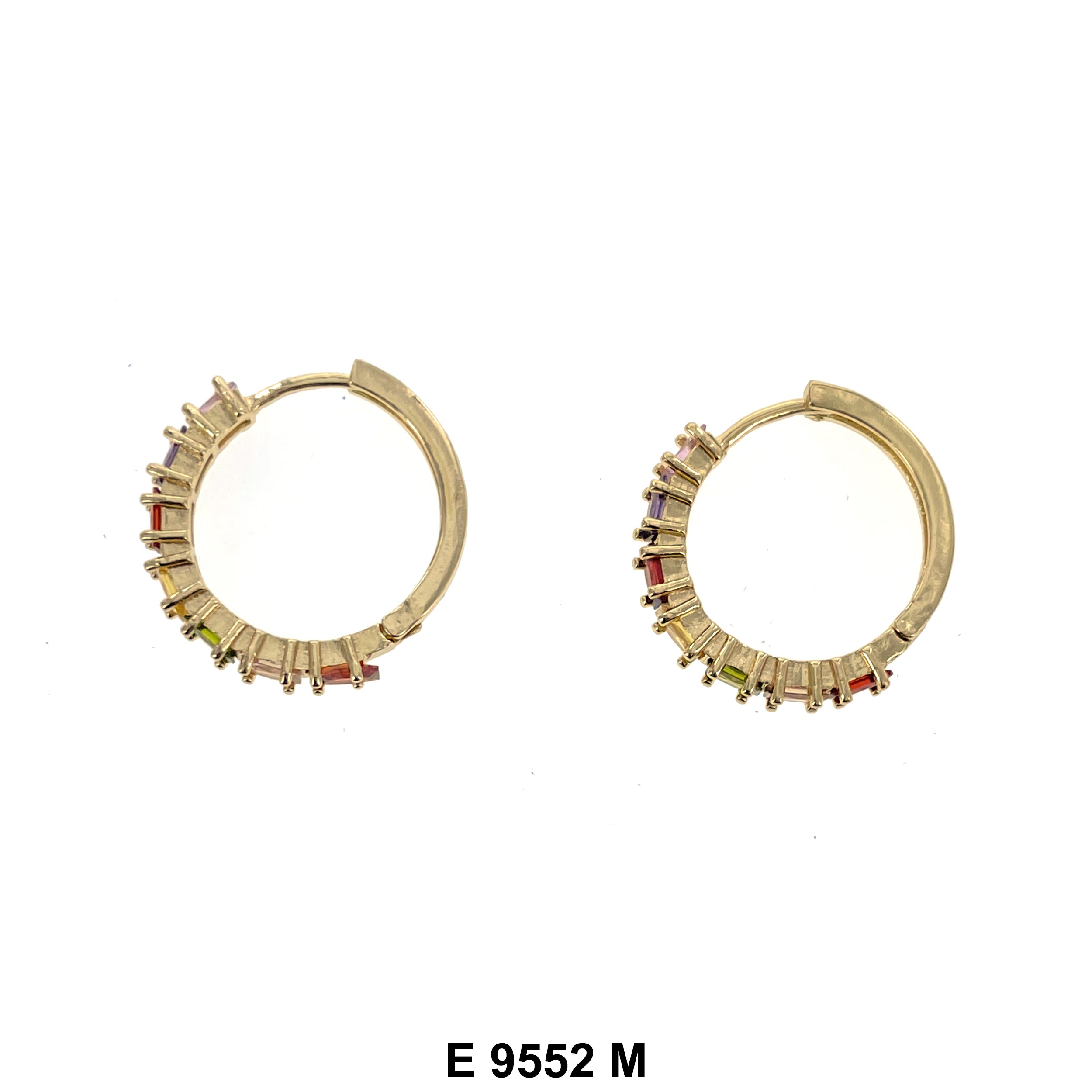 CZ Hoop Earrings E 9552 M