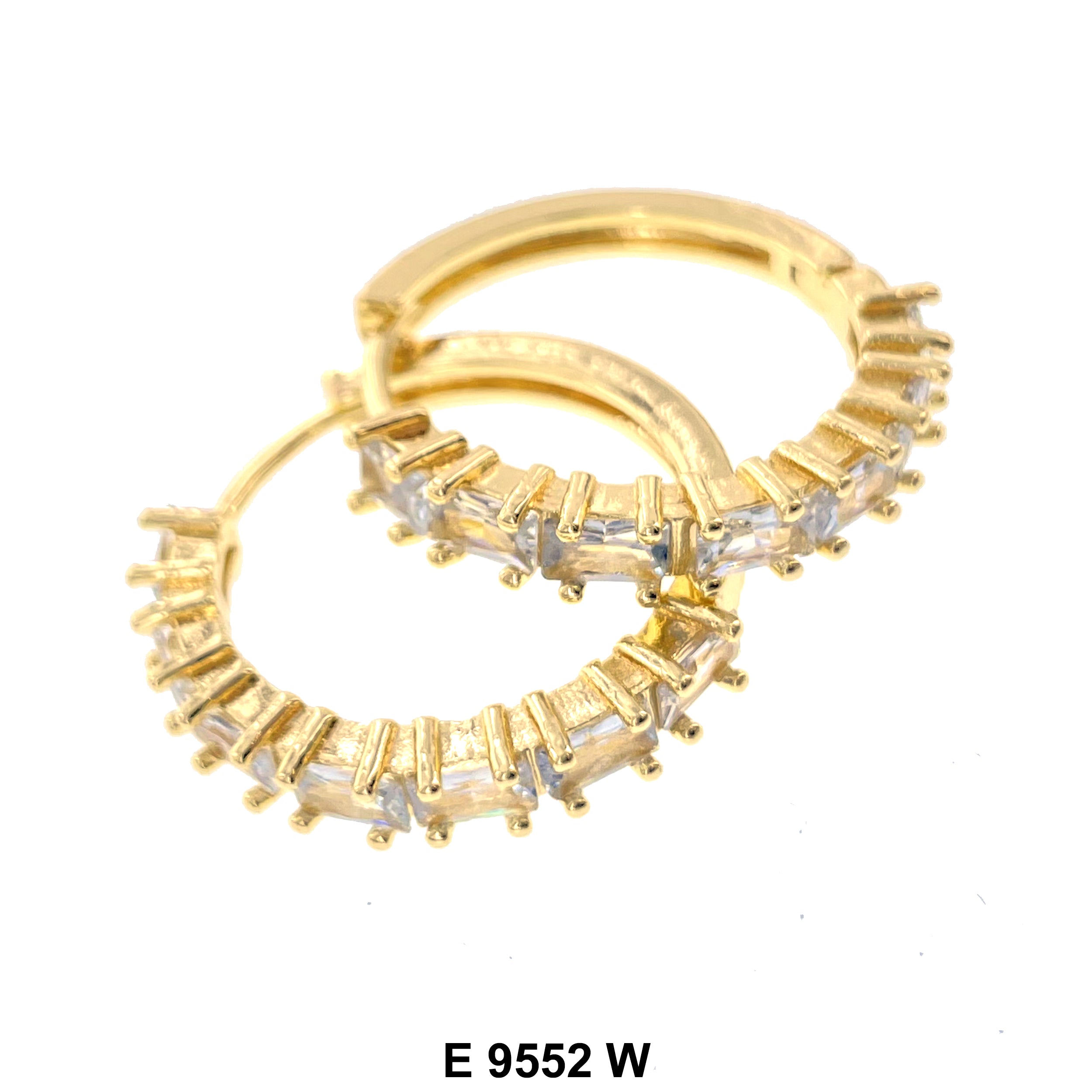 CZ Hoop Earrings E 9552 W – Kaashusa