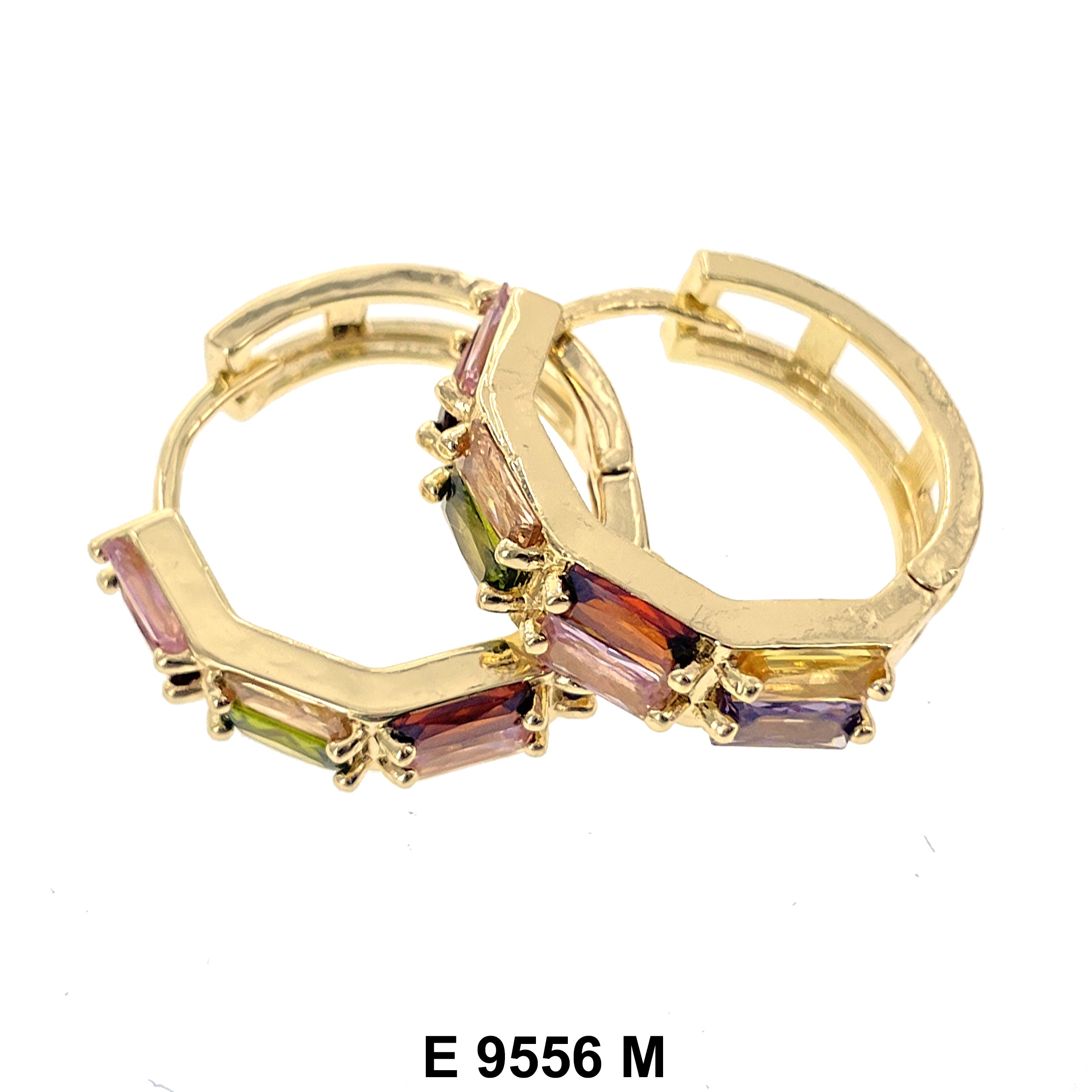 CZ Hoop Earrings E 9556 M