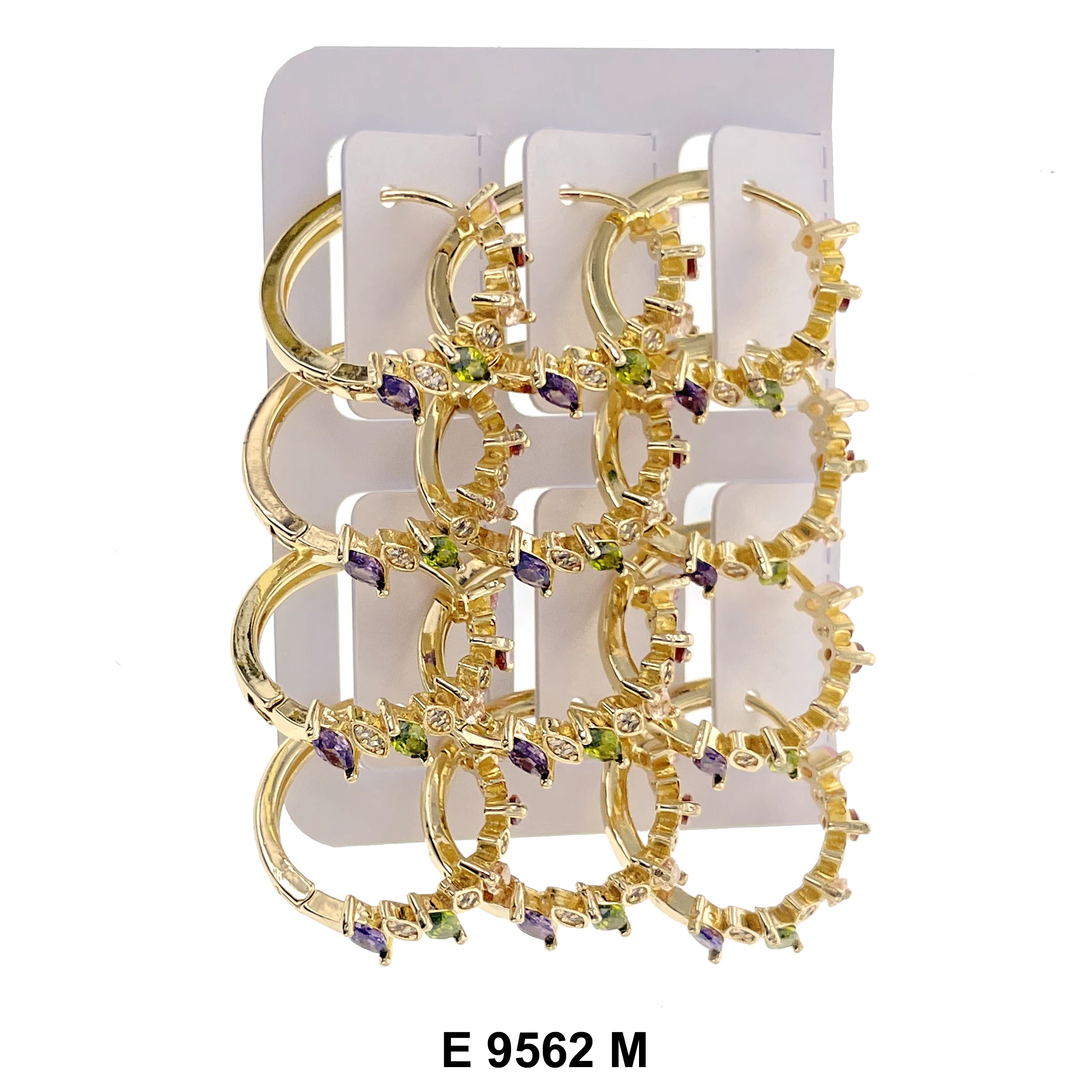 CZ Hoop Earrings E 9562 M