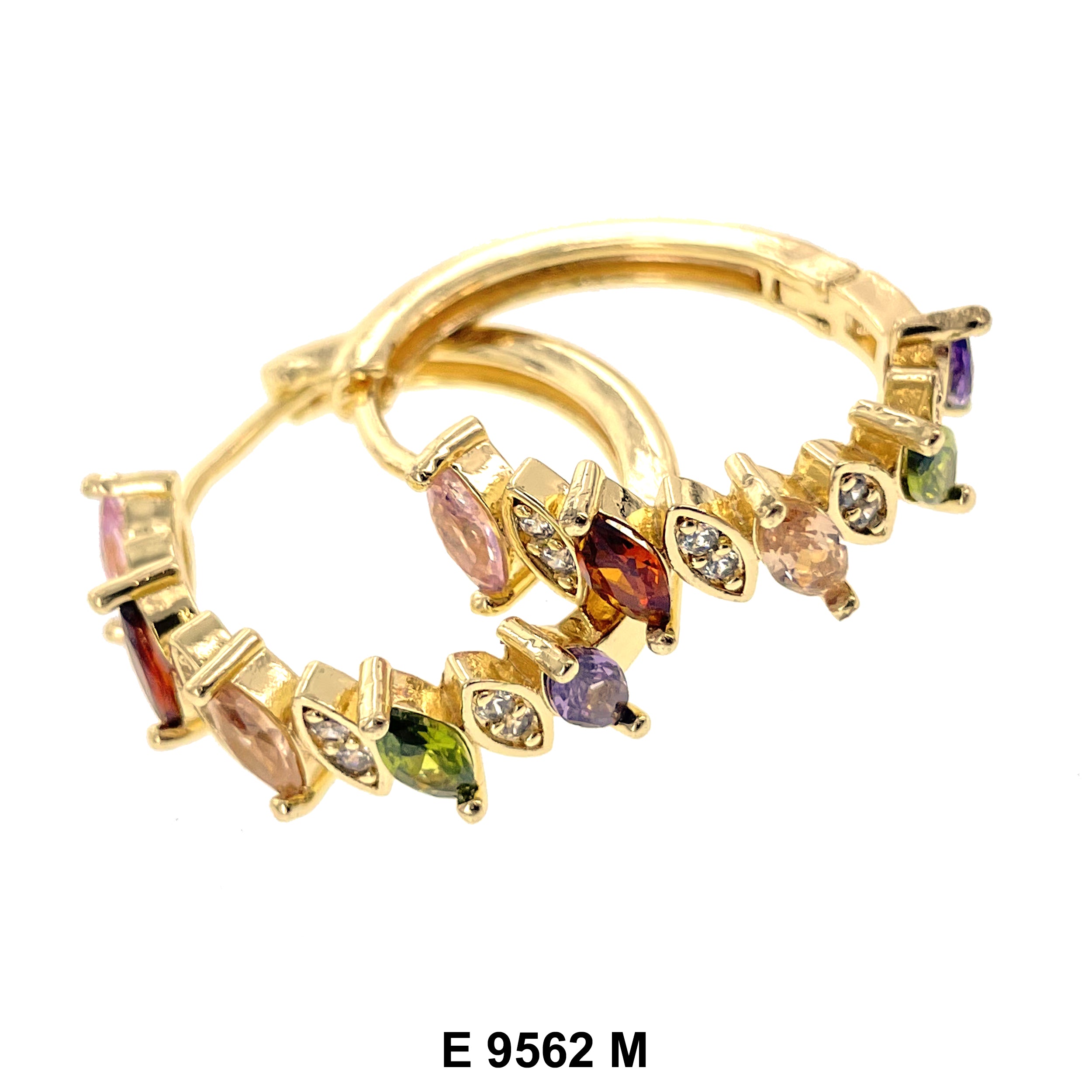 CZ Hoop Earrings E 9562 M