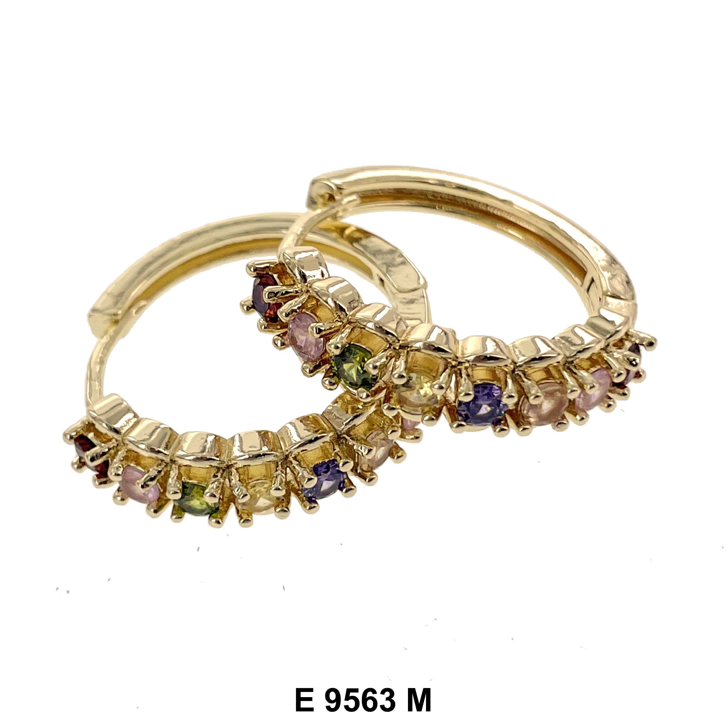 CZ Hoop Earrings E 9563 M