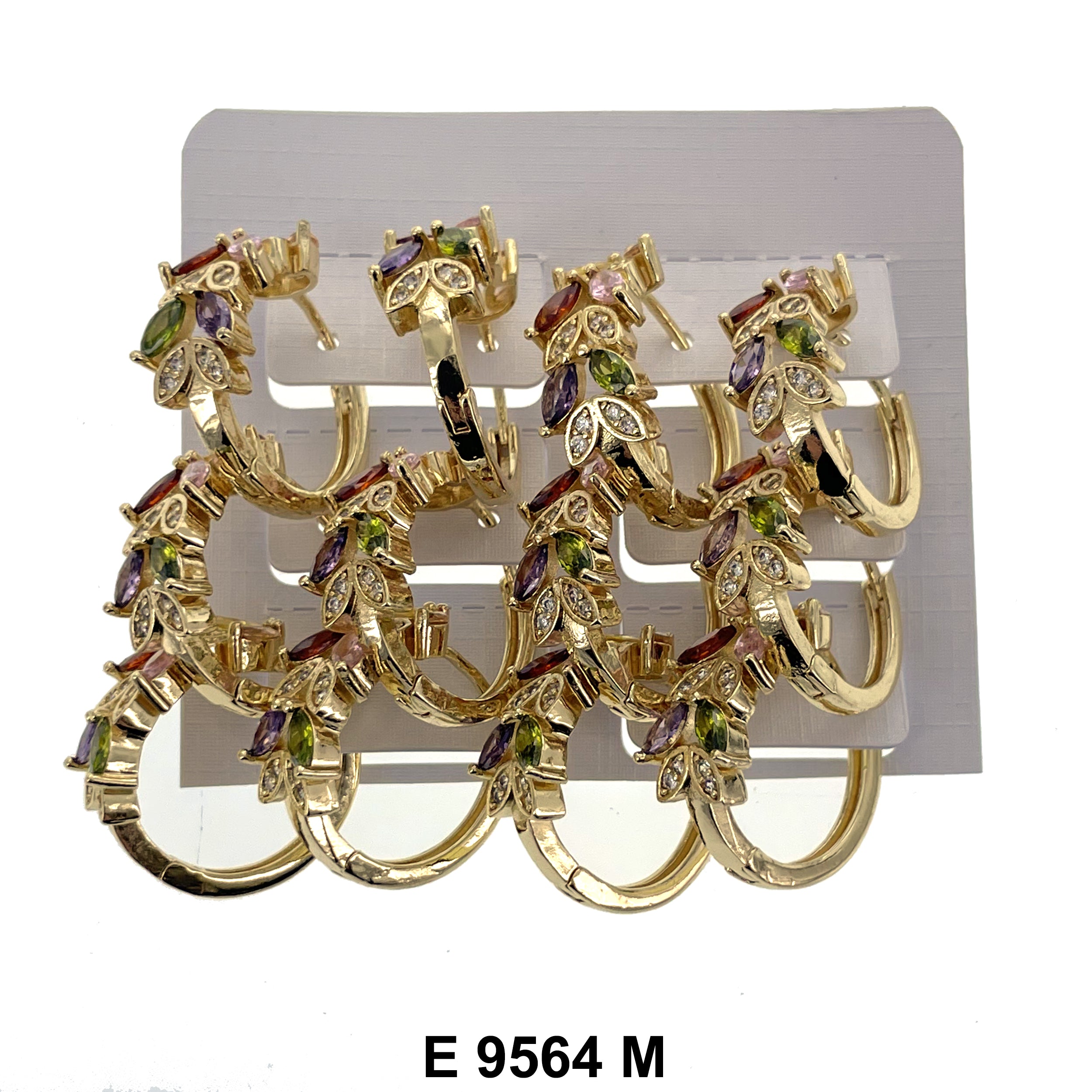 CZ Hoop Earrings E 9564 M