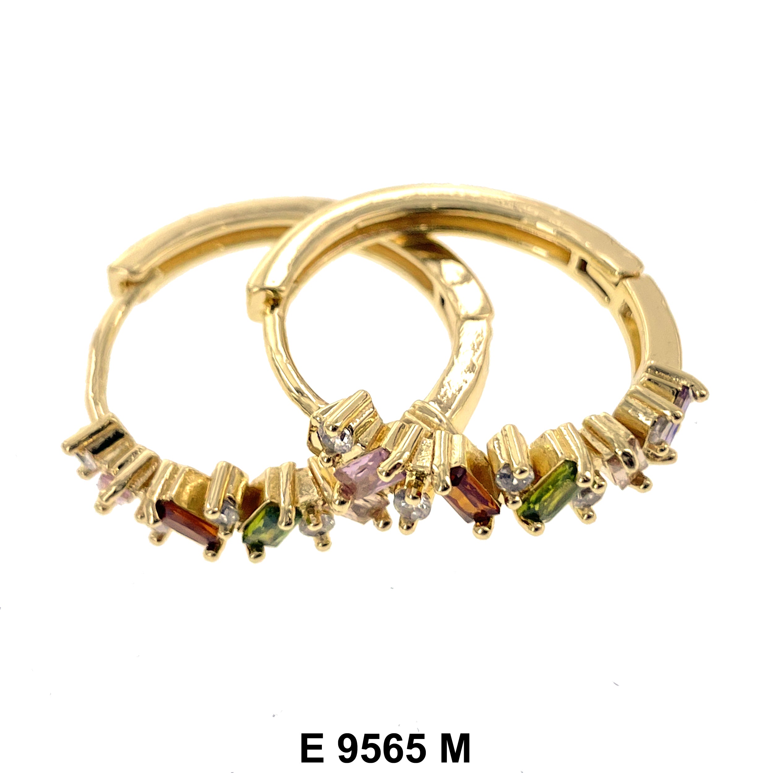 CZ Hoop Earrings E 9565 M