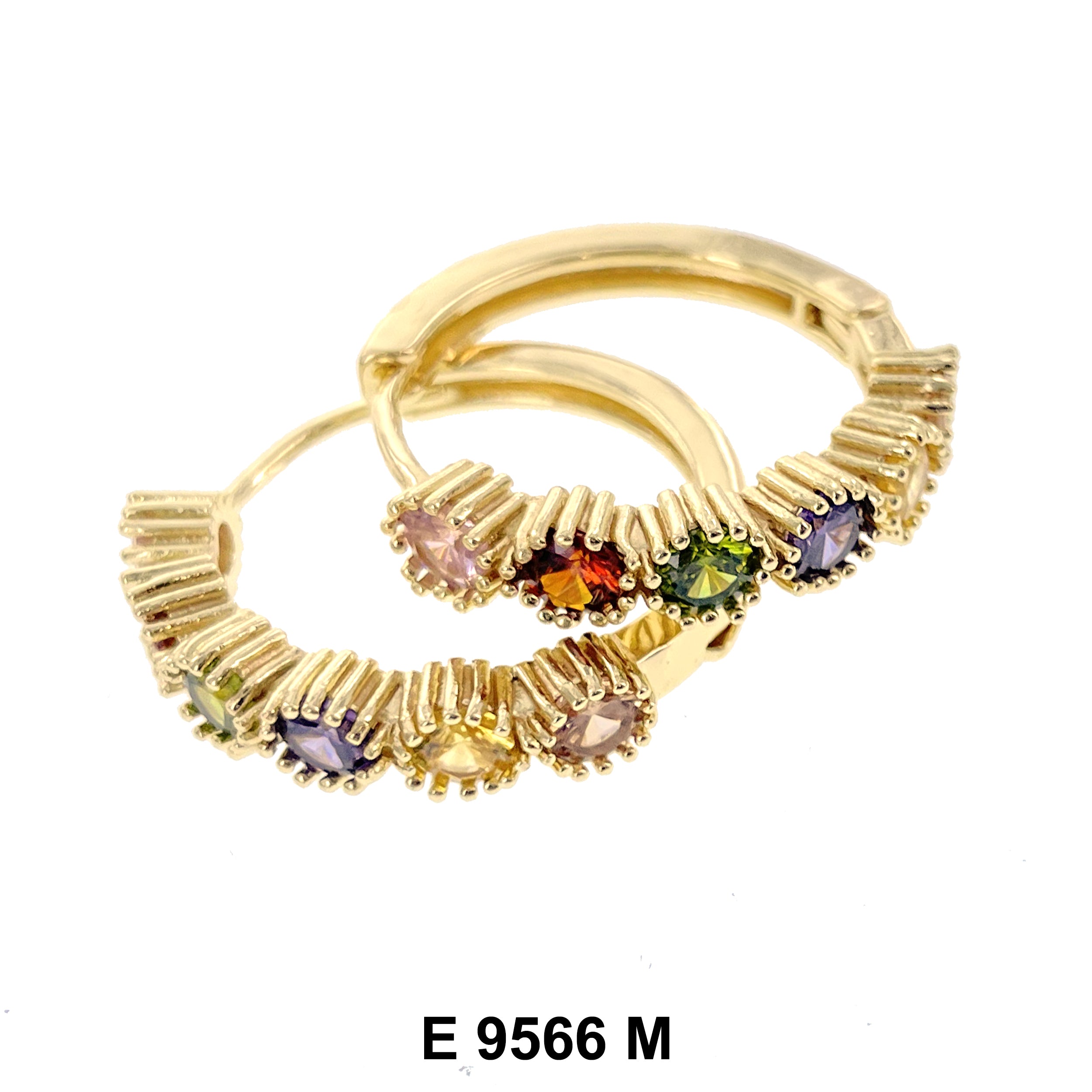 CZ Hoop Earrings E 9566 M