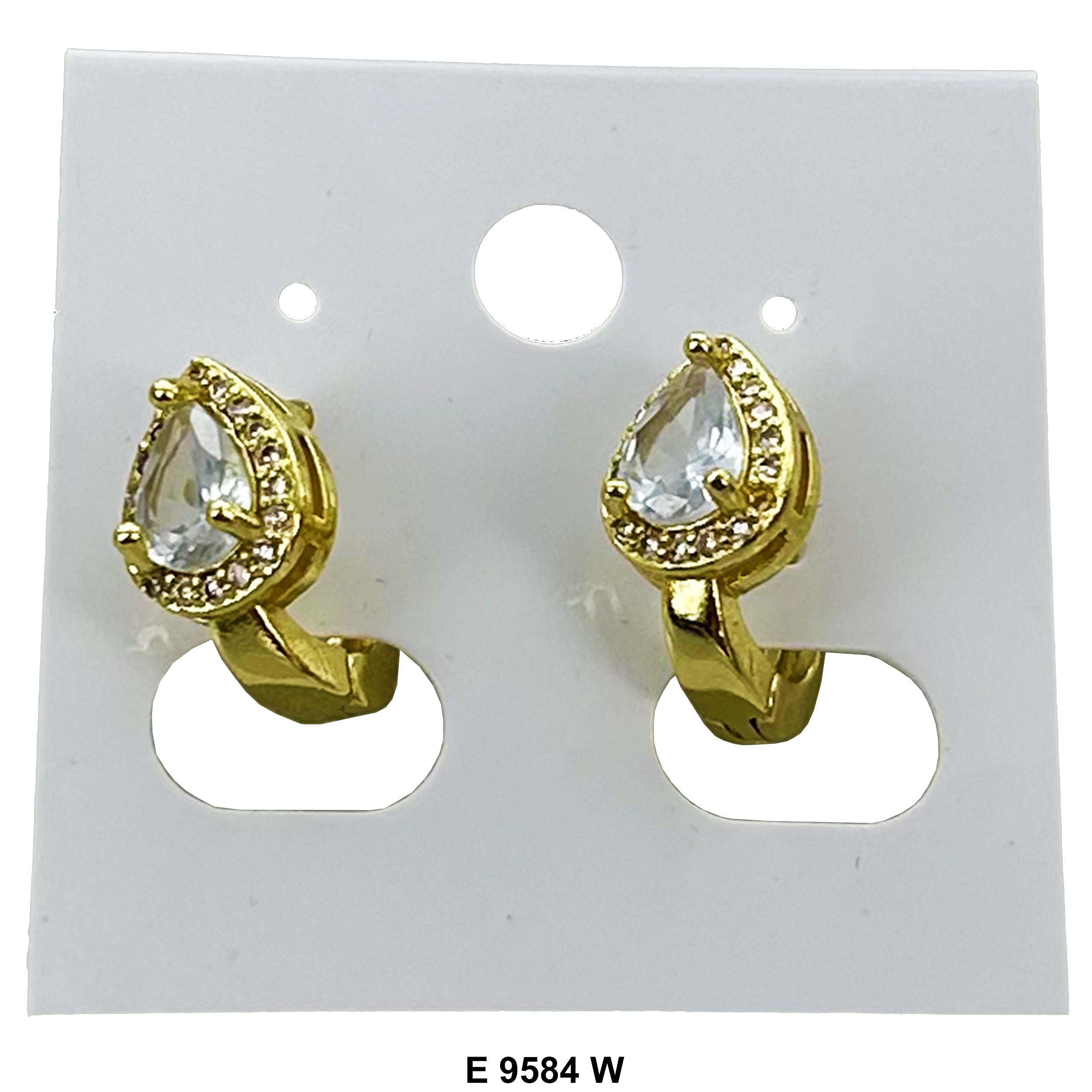 Heart Huggies Earring E 9584 W