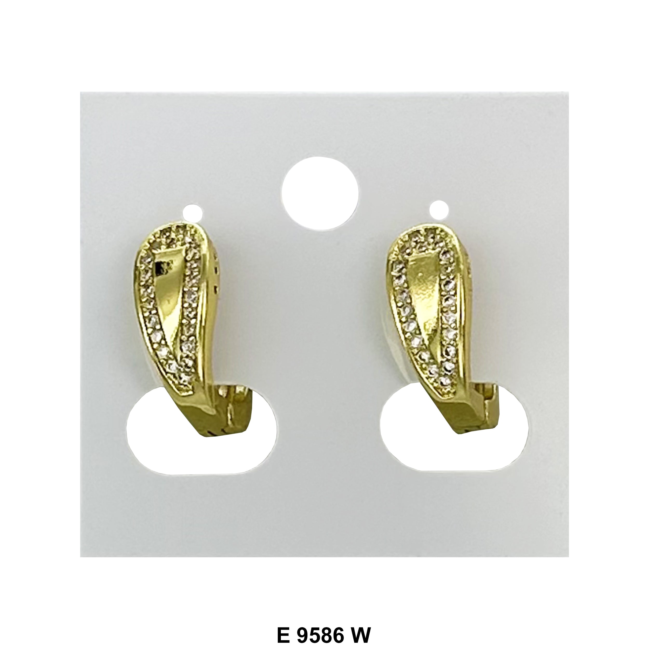 Geo Huggies Earring E 9586 W