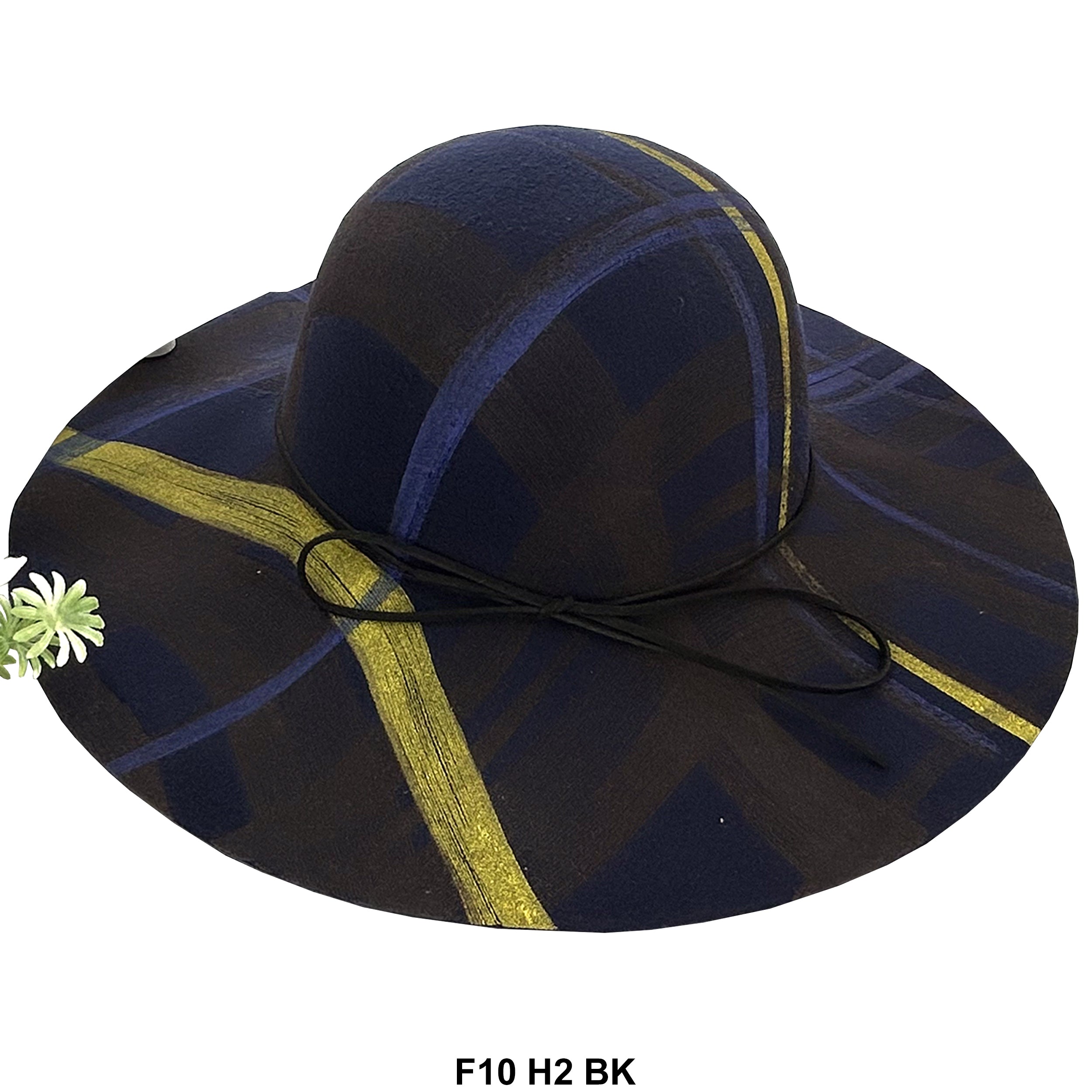 Women's Felt Wide Brim Sun Hat F10H2 BK