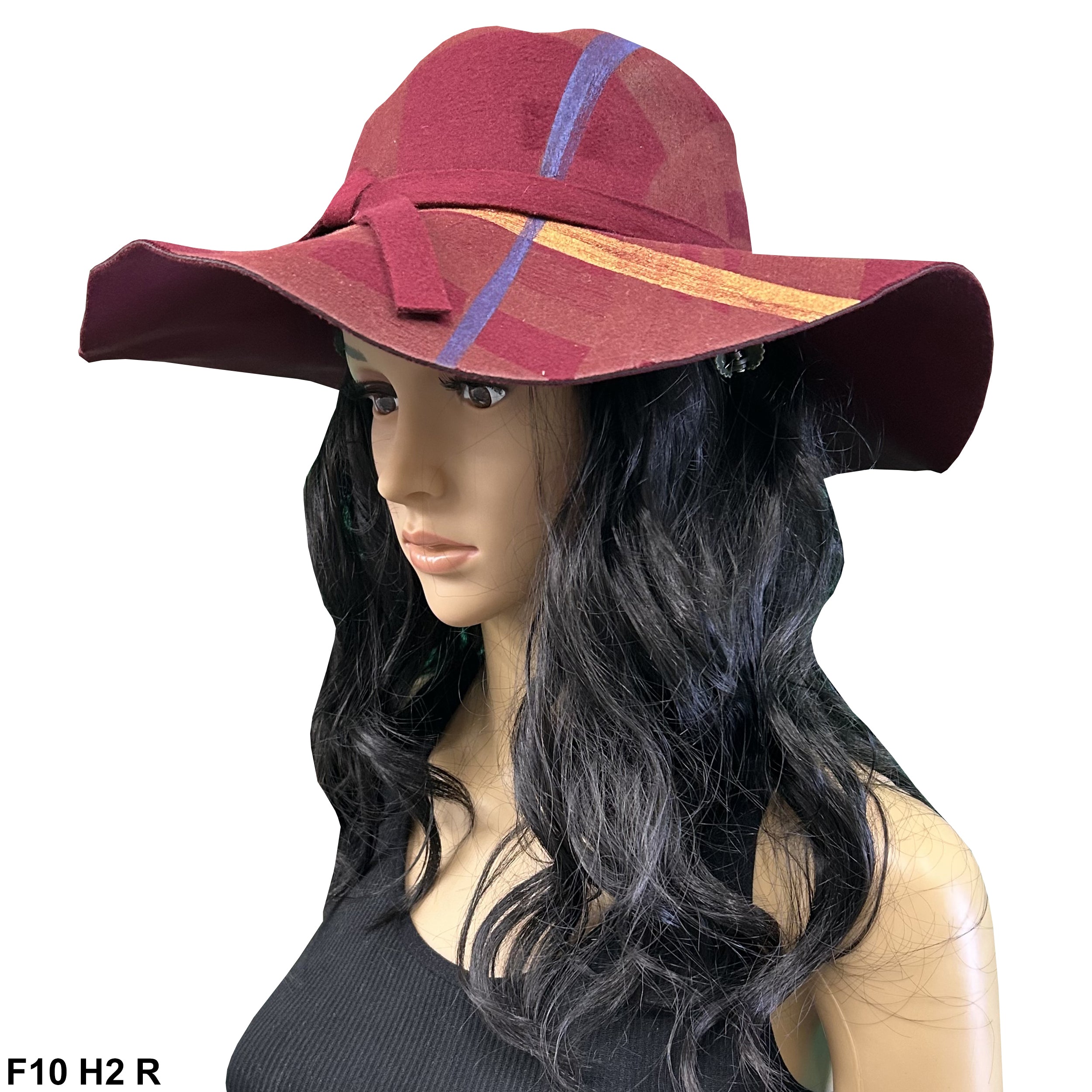 Women's Felt Wide Brim Sun Hat F10H2 R