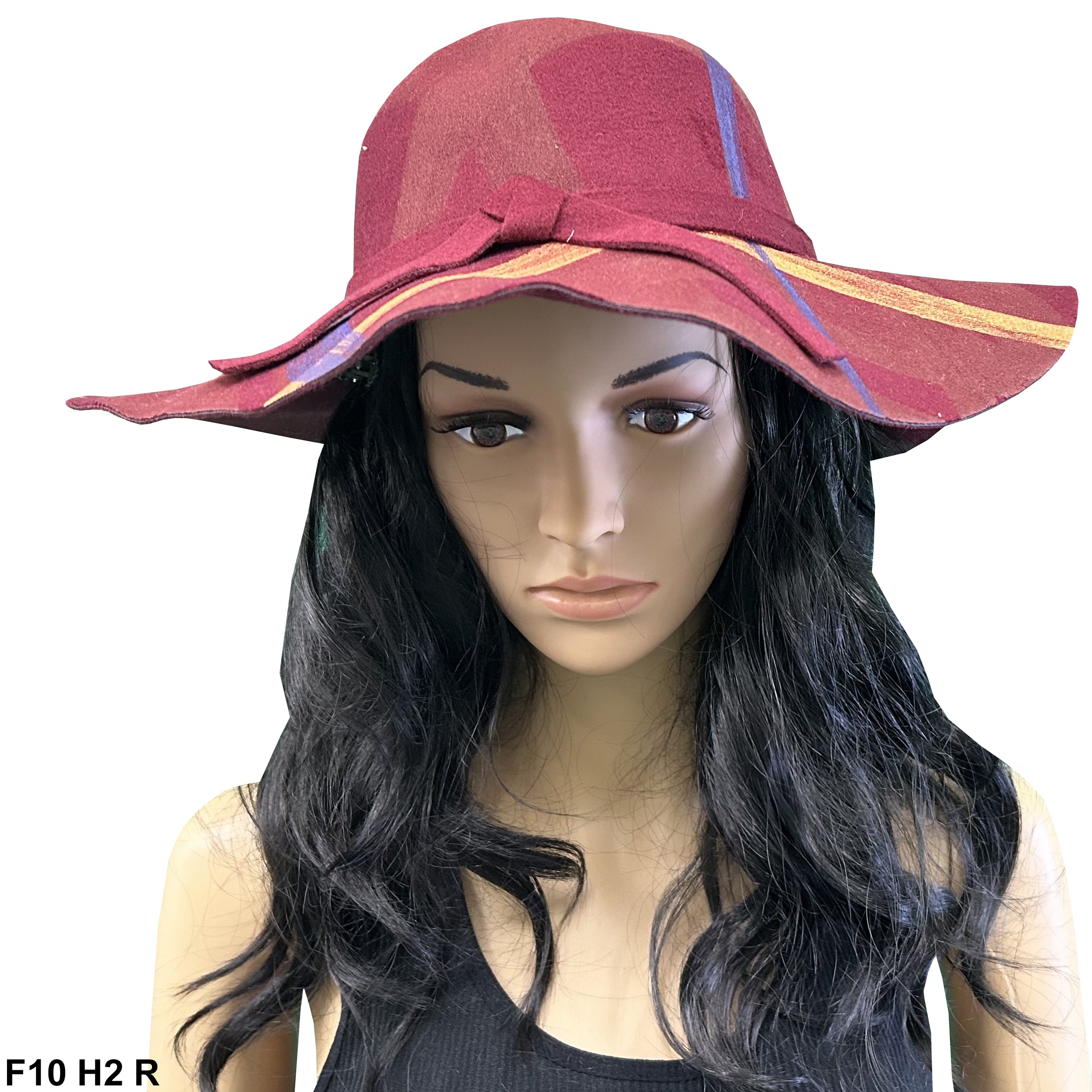 Women's Felt Wide Brim Sun Hat F10H2 R