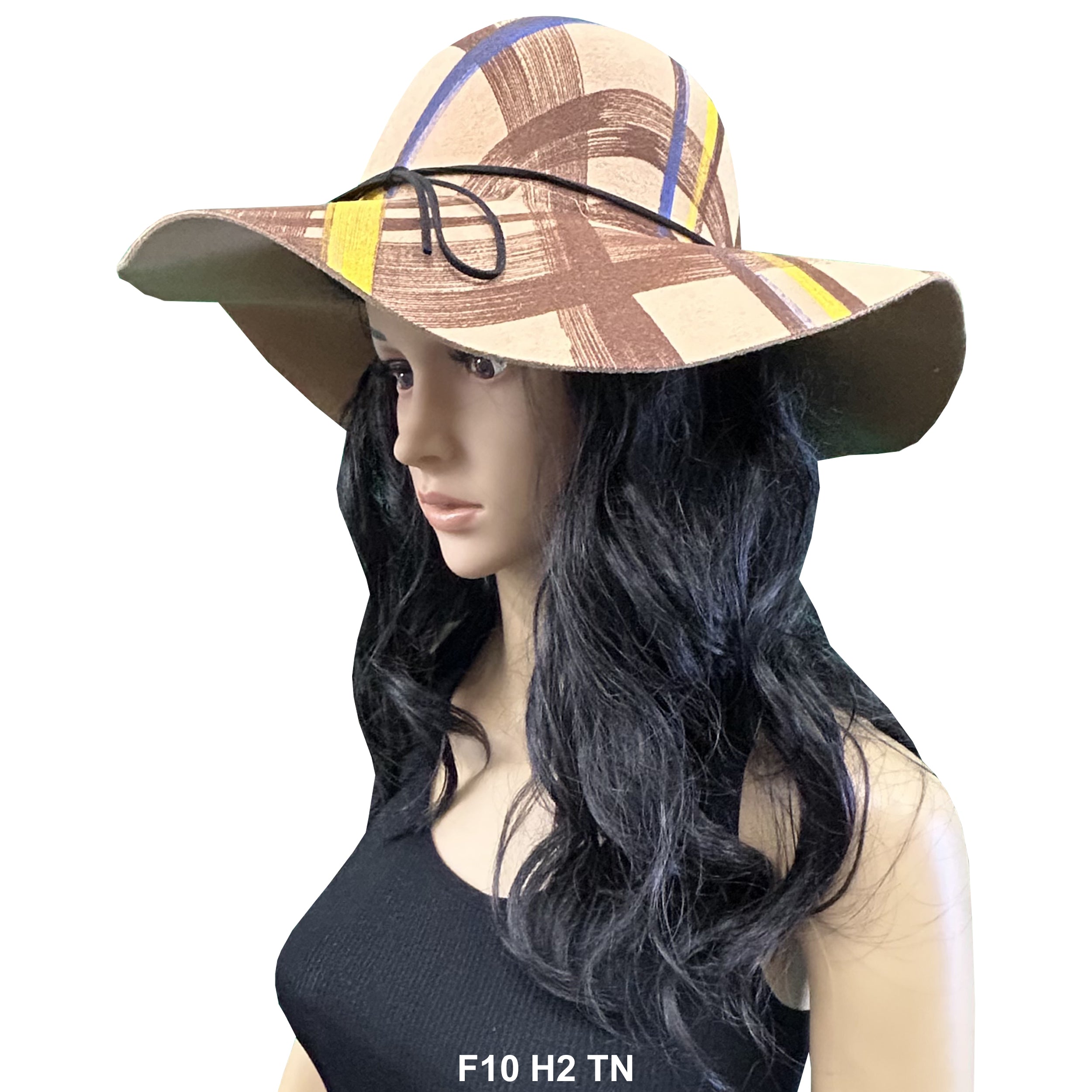 Women's Felt Wide Brim Sun Hat F10H2 TN