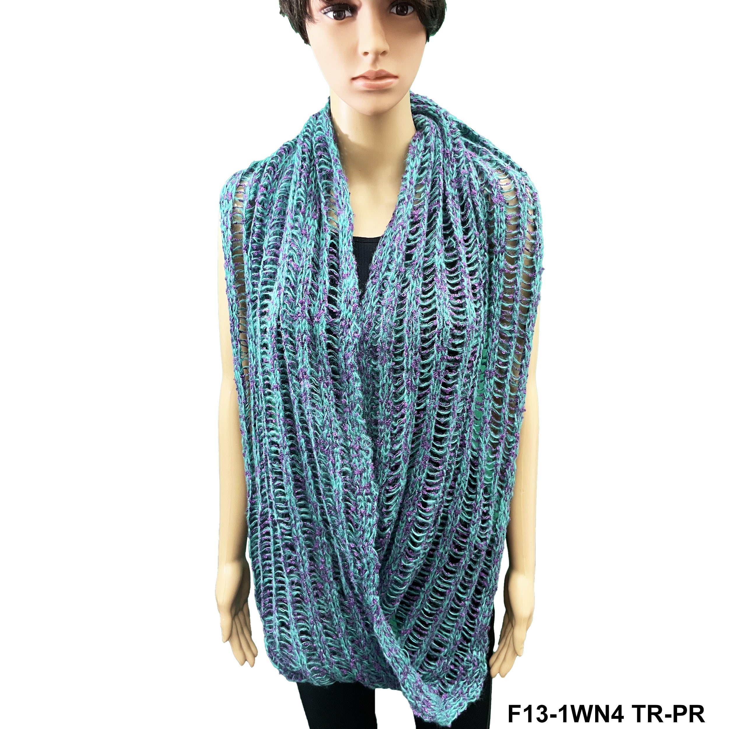 Infinity Loosely Knitted Scarf F13-1WN4 TR-PR
