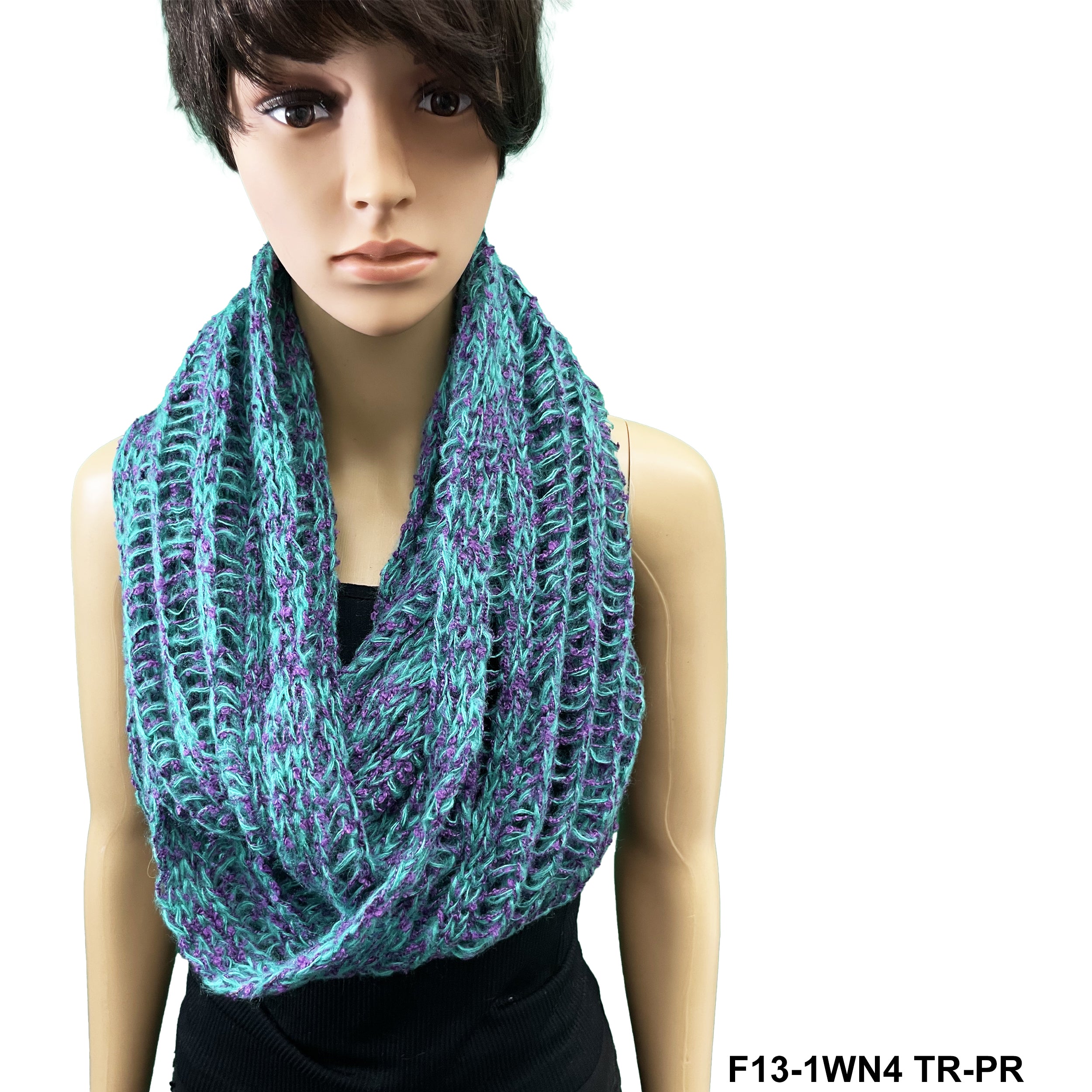 Infinity Loosely Knitted Scarf F13-1WN4 TR-PR