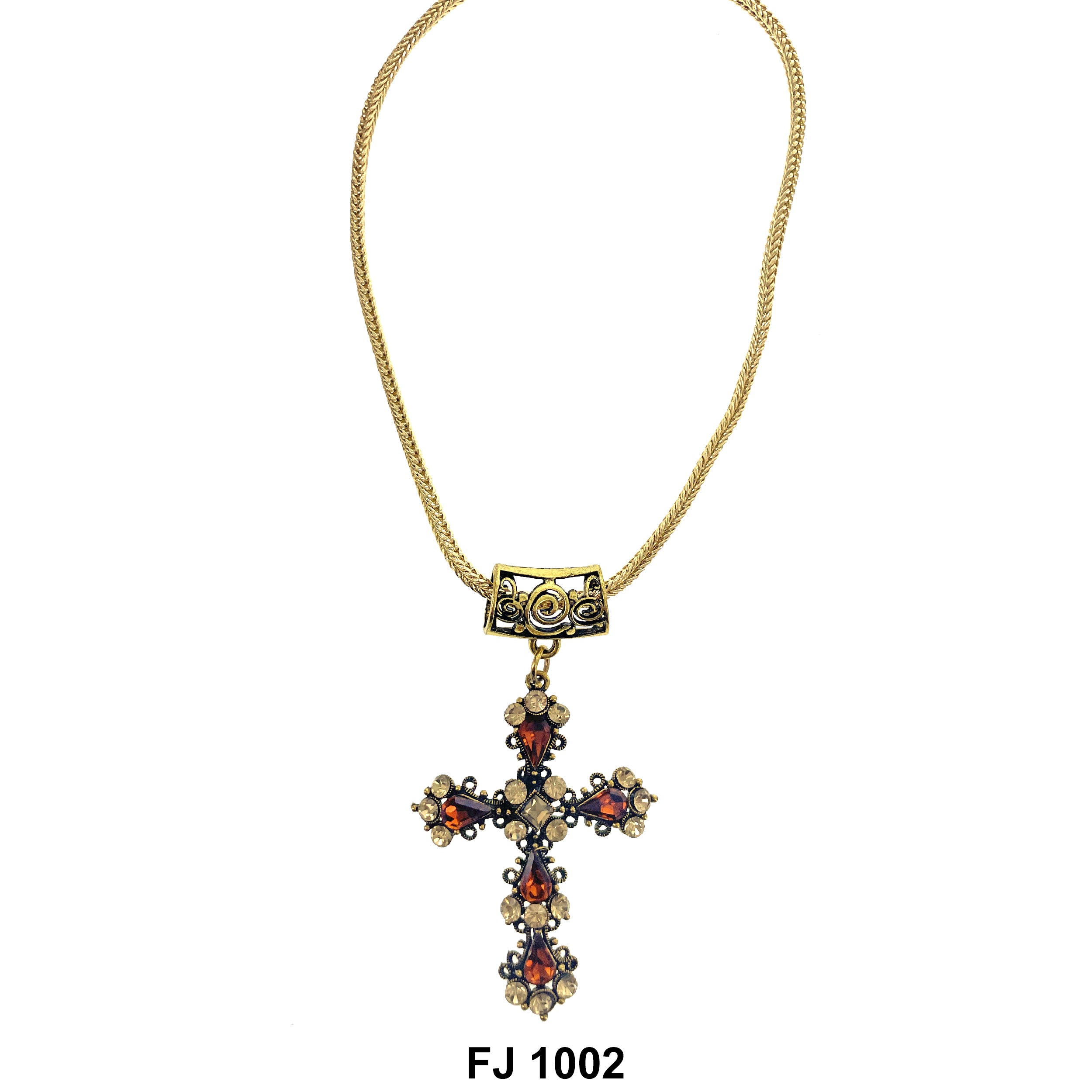 Fashion Necklace Cross FJ 1002