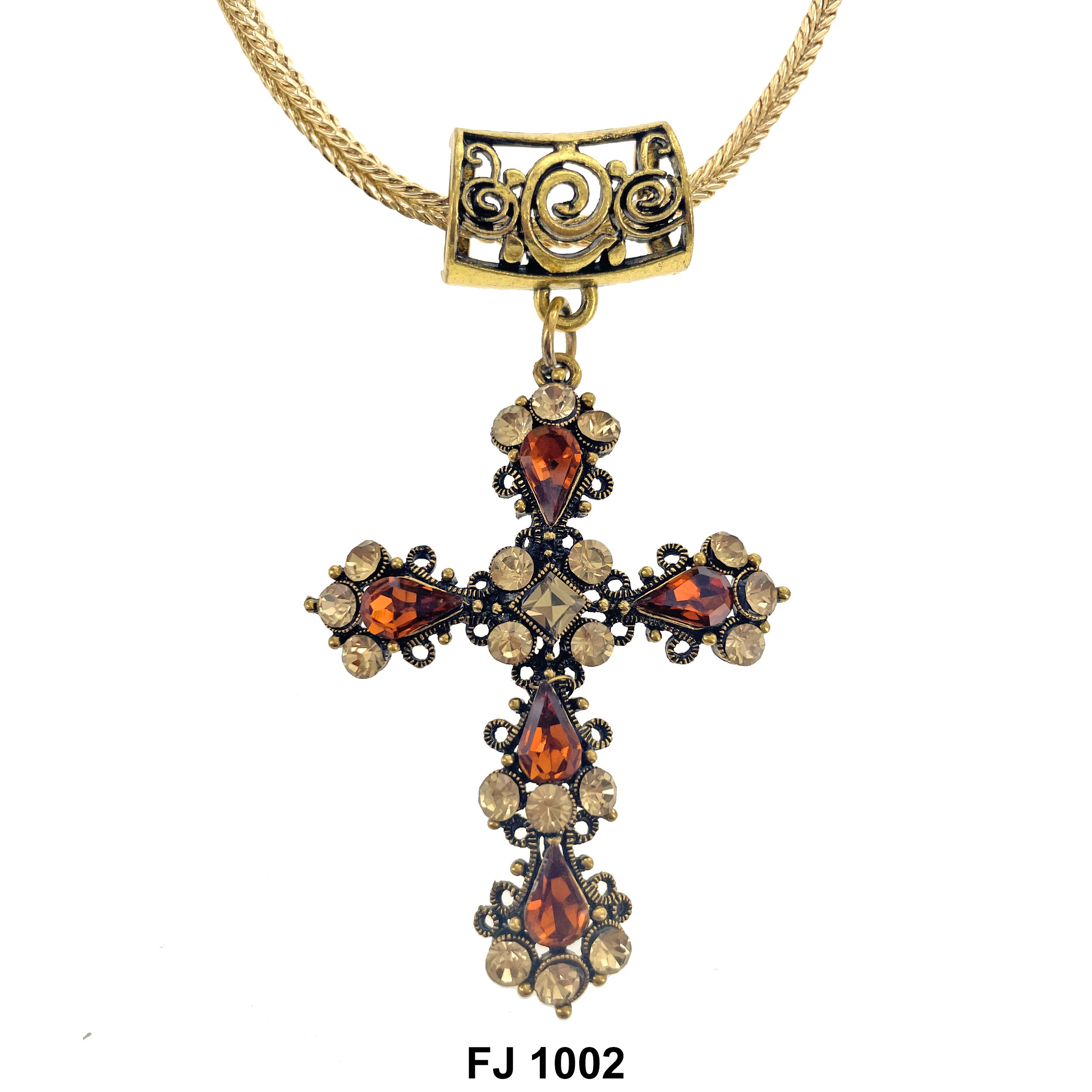 Fashion Necklace Cross FJ 1002