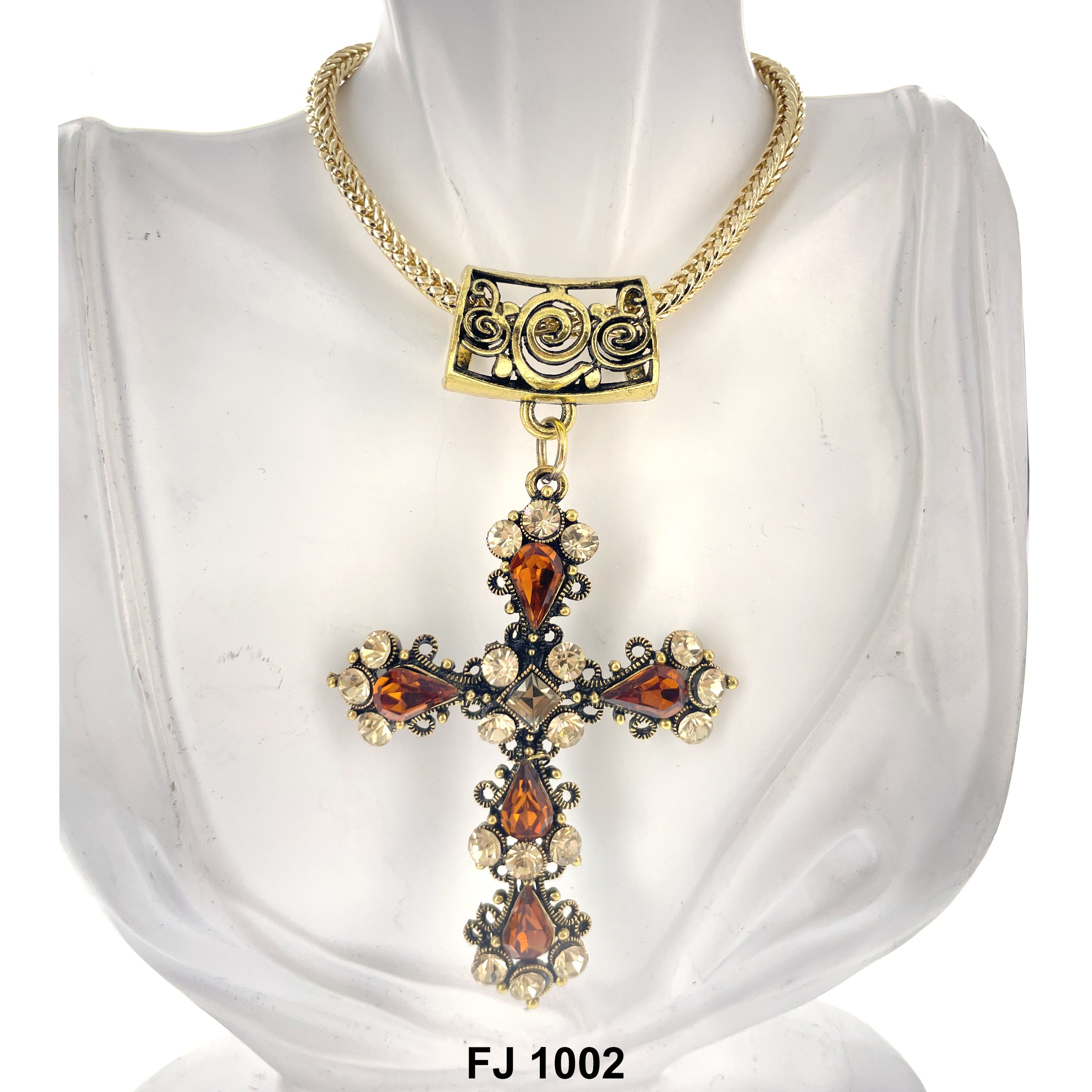 Fashion Necklace Cross FJ 1002