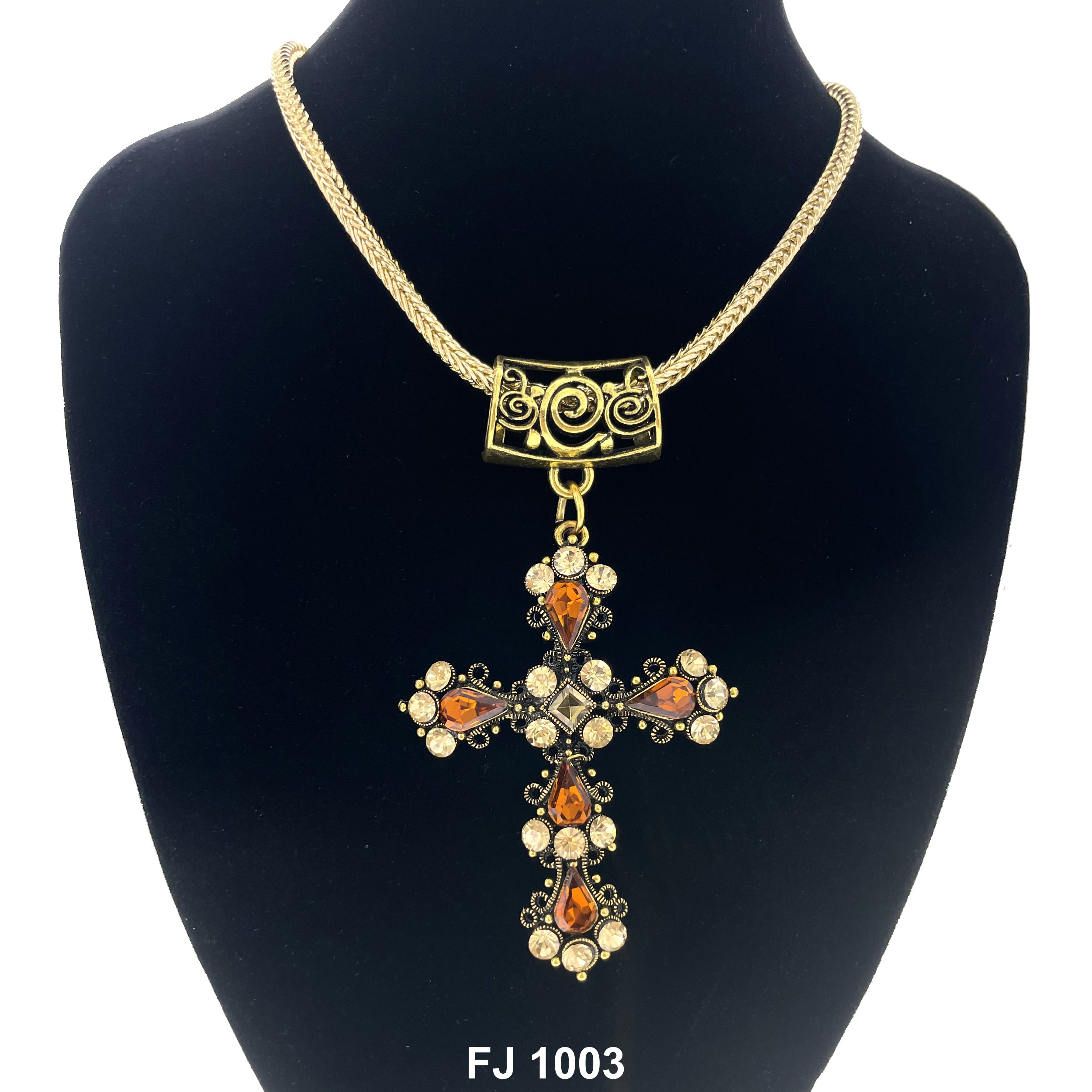 Fashion Necklace Cross FJ 1002