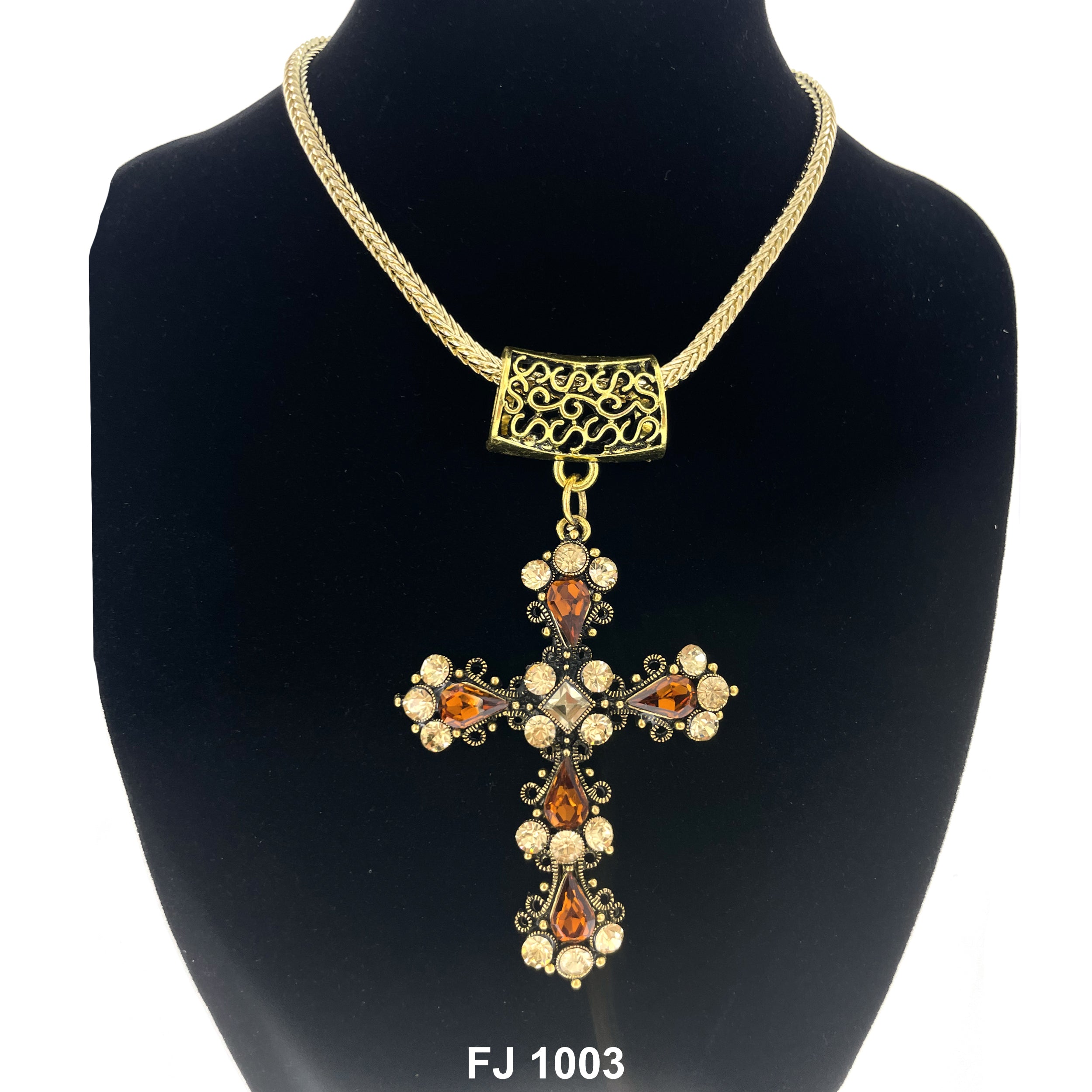 Fashion Necklace Cross FJ 1003